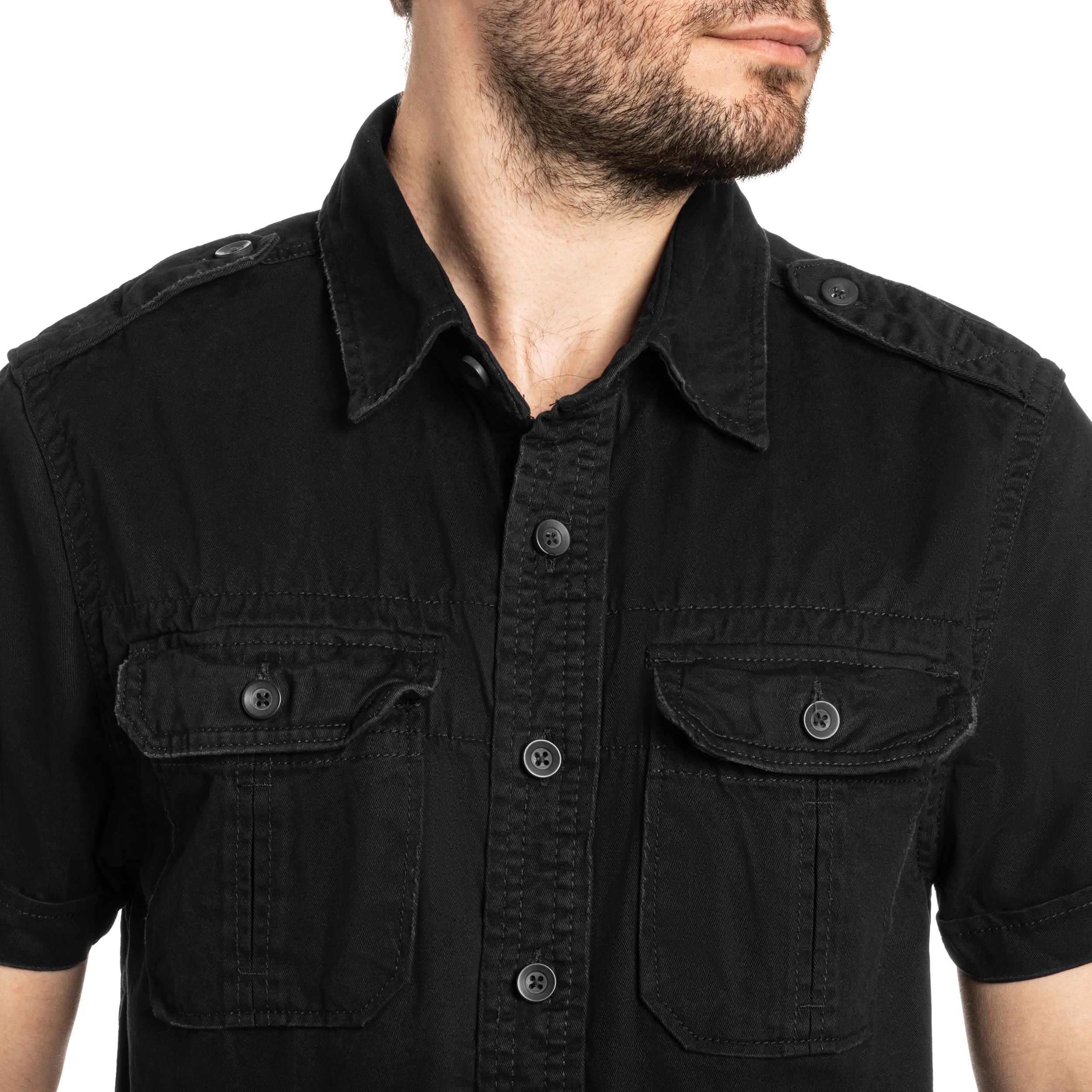 Koszula Brandit Vintage Short Sleeve - Black