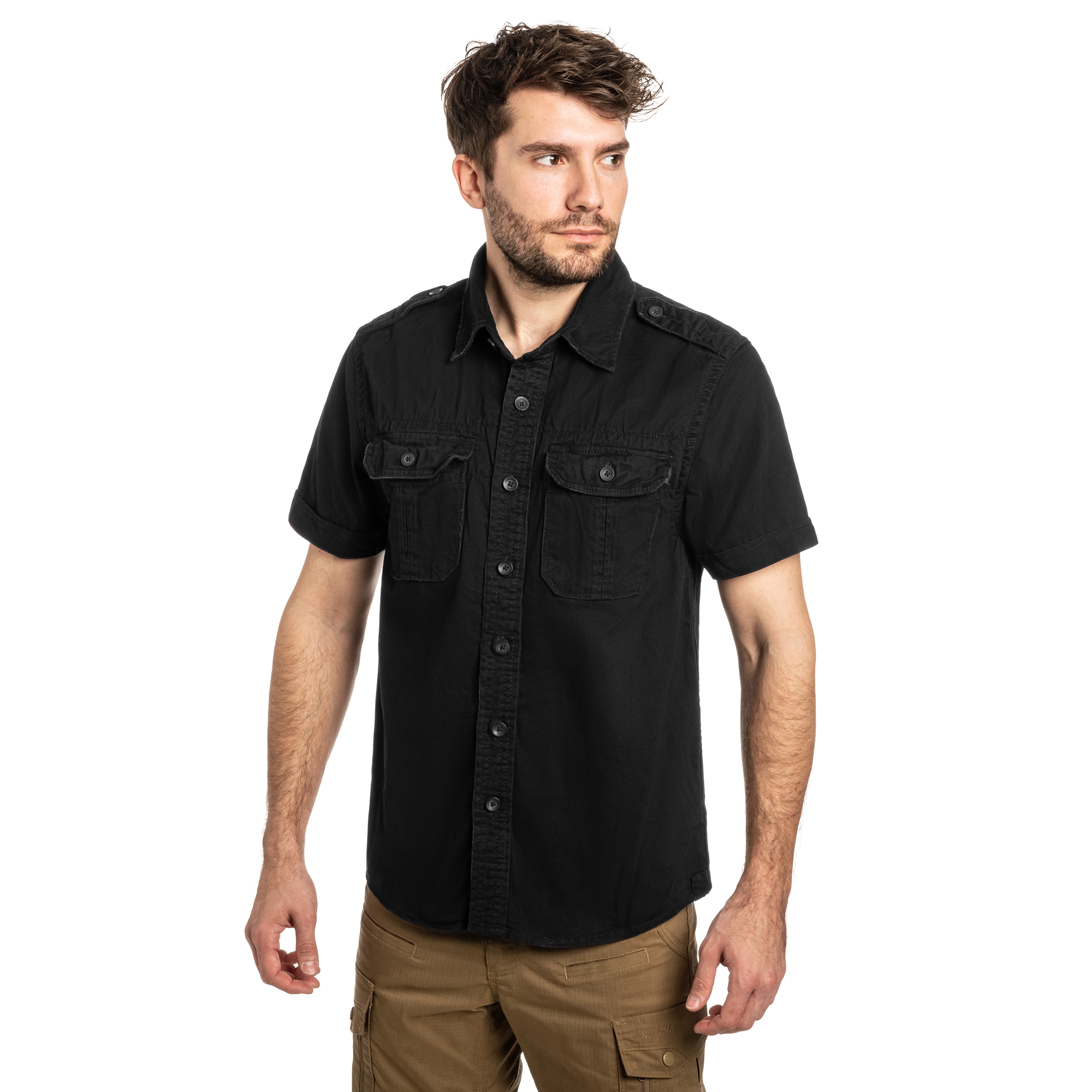 Koszula Brandit Vintage Short Sleeve - Black