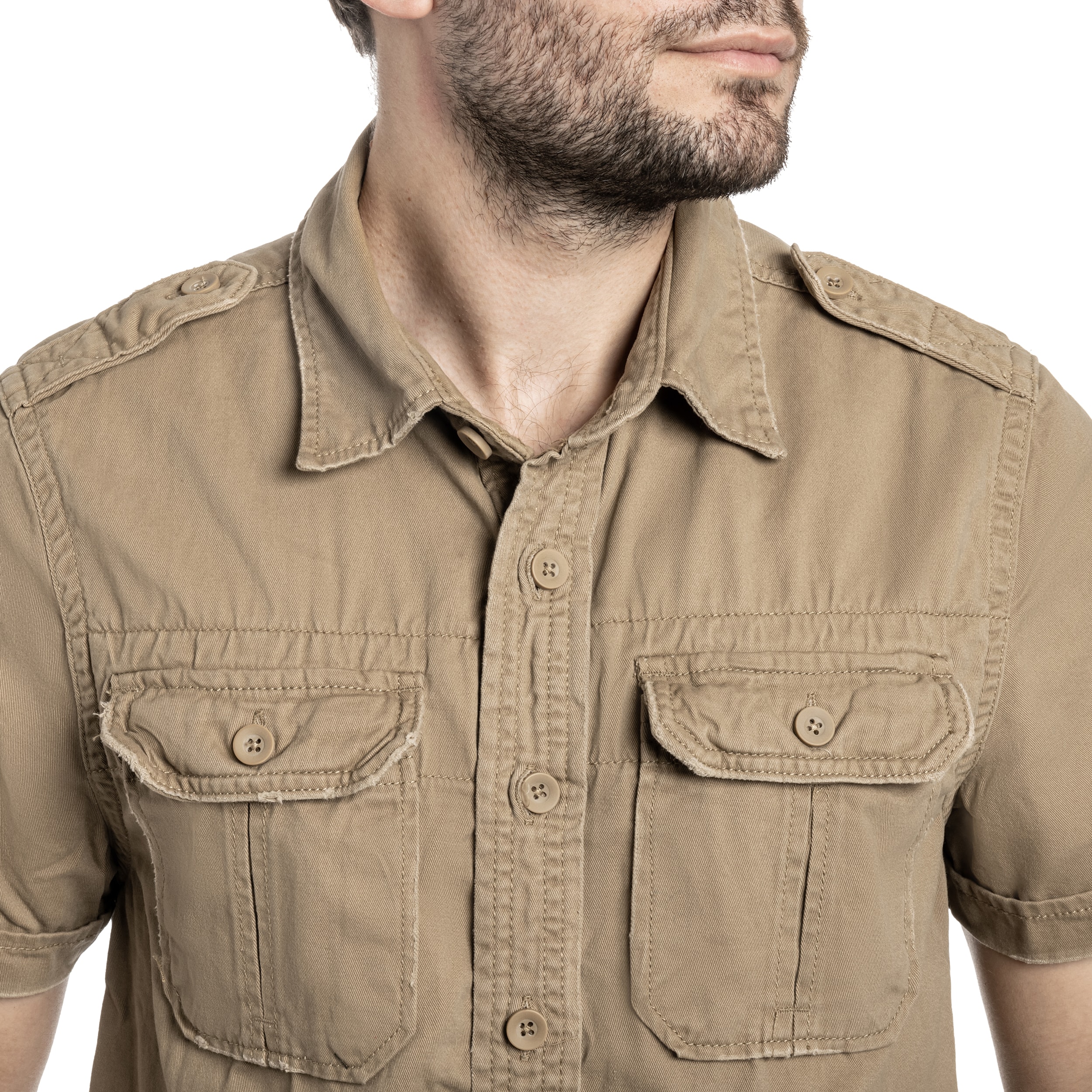 Koszula Brandit Vintage Short Sleeve - Camel