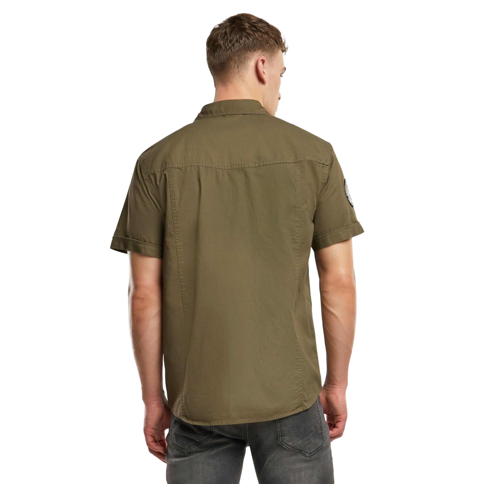 Koszula Brandit Luis Vintage Short Sleeve - Olive