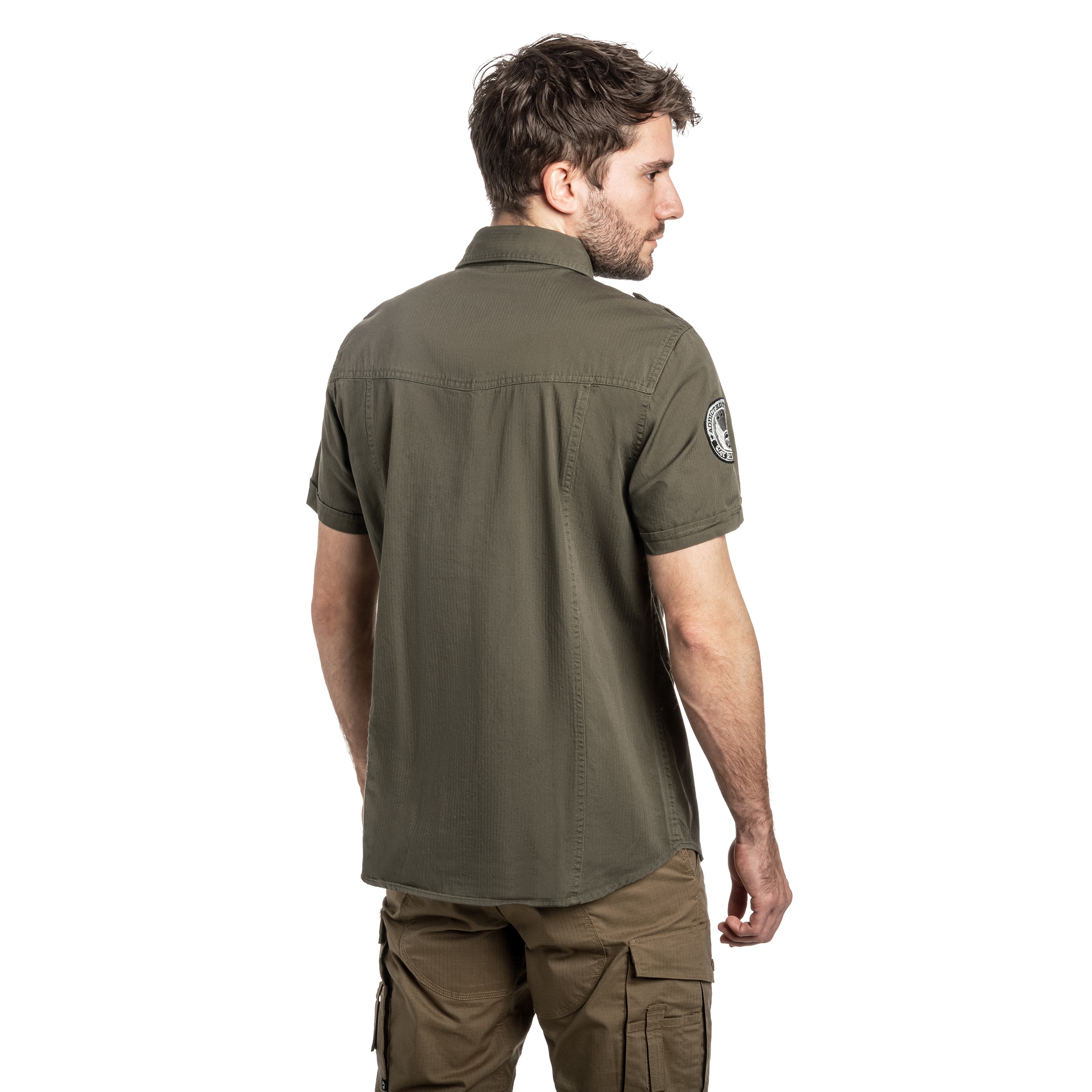 Koszula Brandit Luis Vintage Short Sleeve - Olive