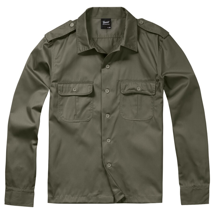Сорочка Brandit US Hemd Long Sleeve - Olive