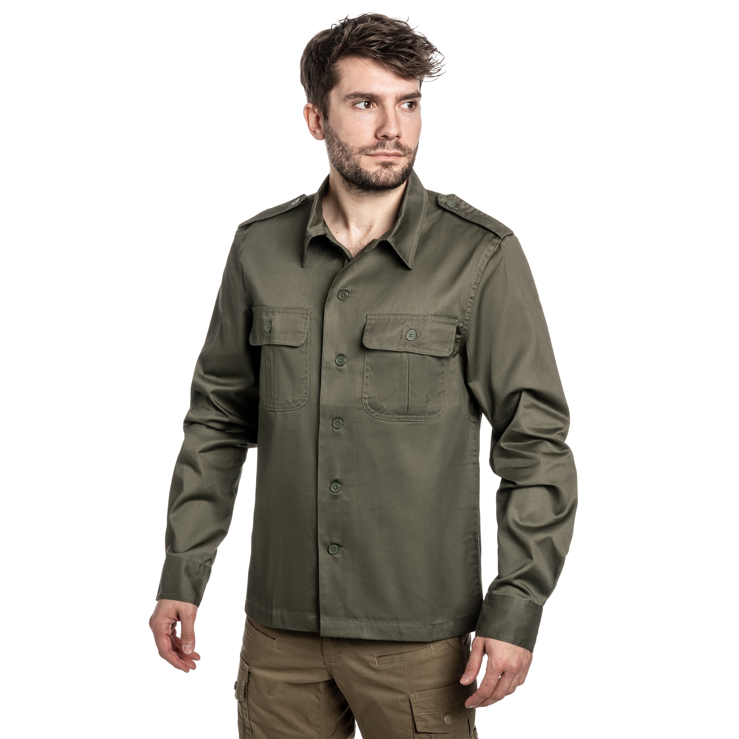 Koszula Brandit US Hemd Long Sleeve - Olive
