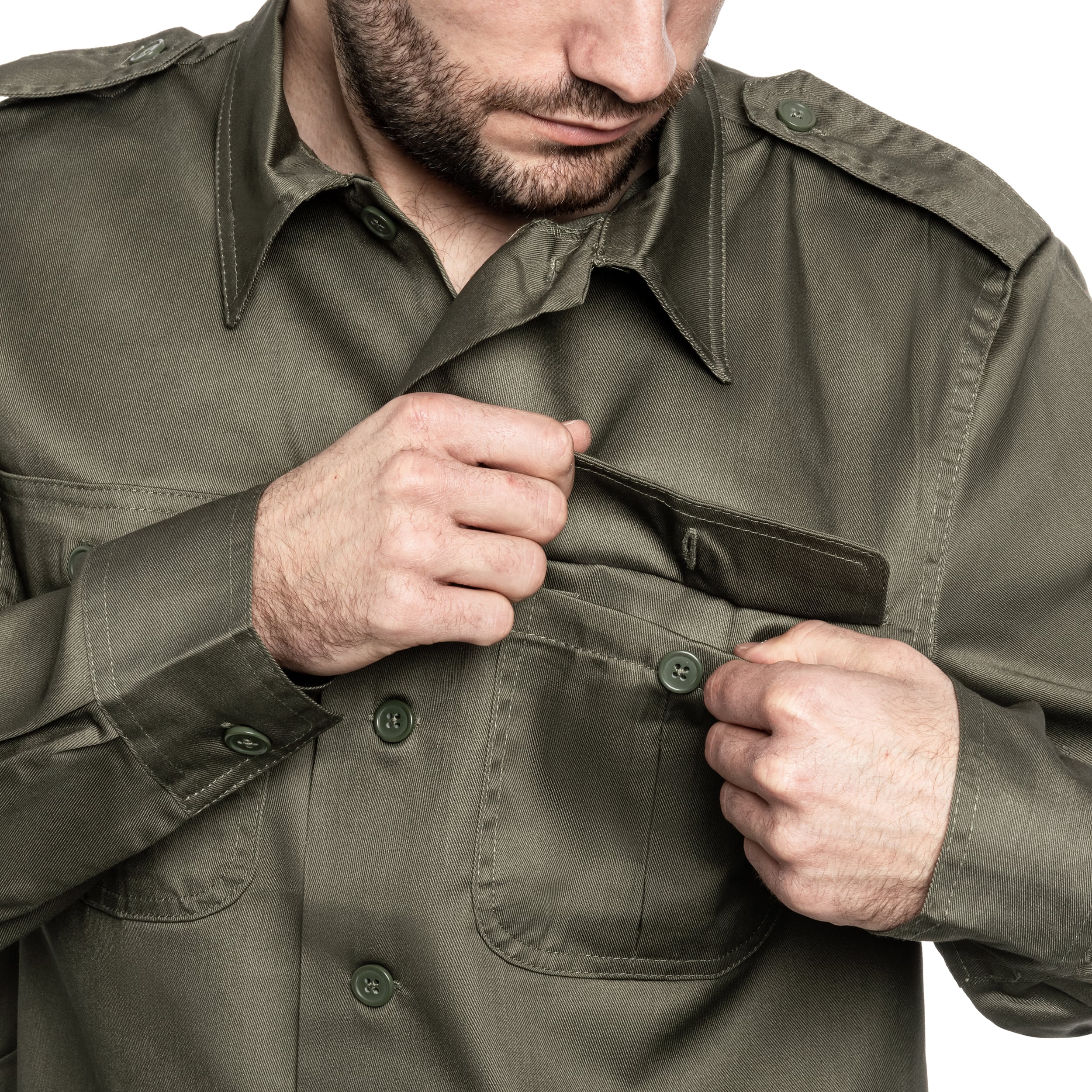 Koszula Brandit US Hemd Long Sleeve - Olive