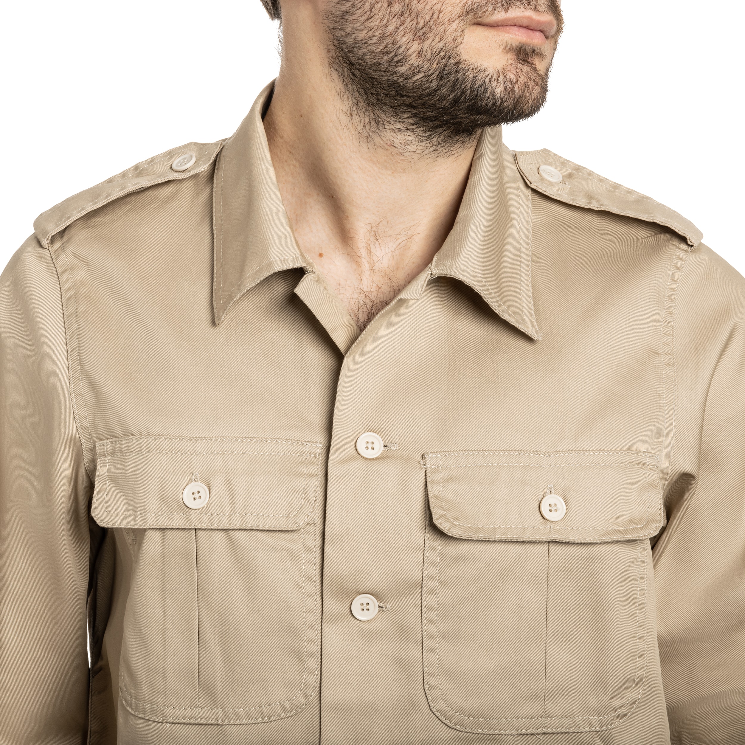 Koszula Brandit US Hemd Long Sleeve - Beige