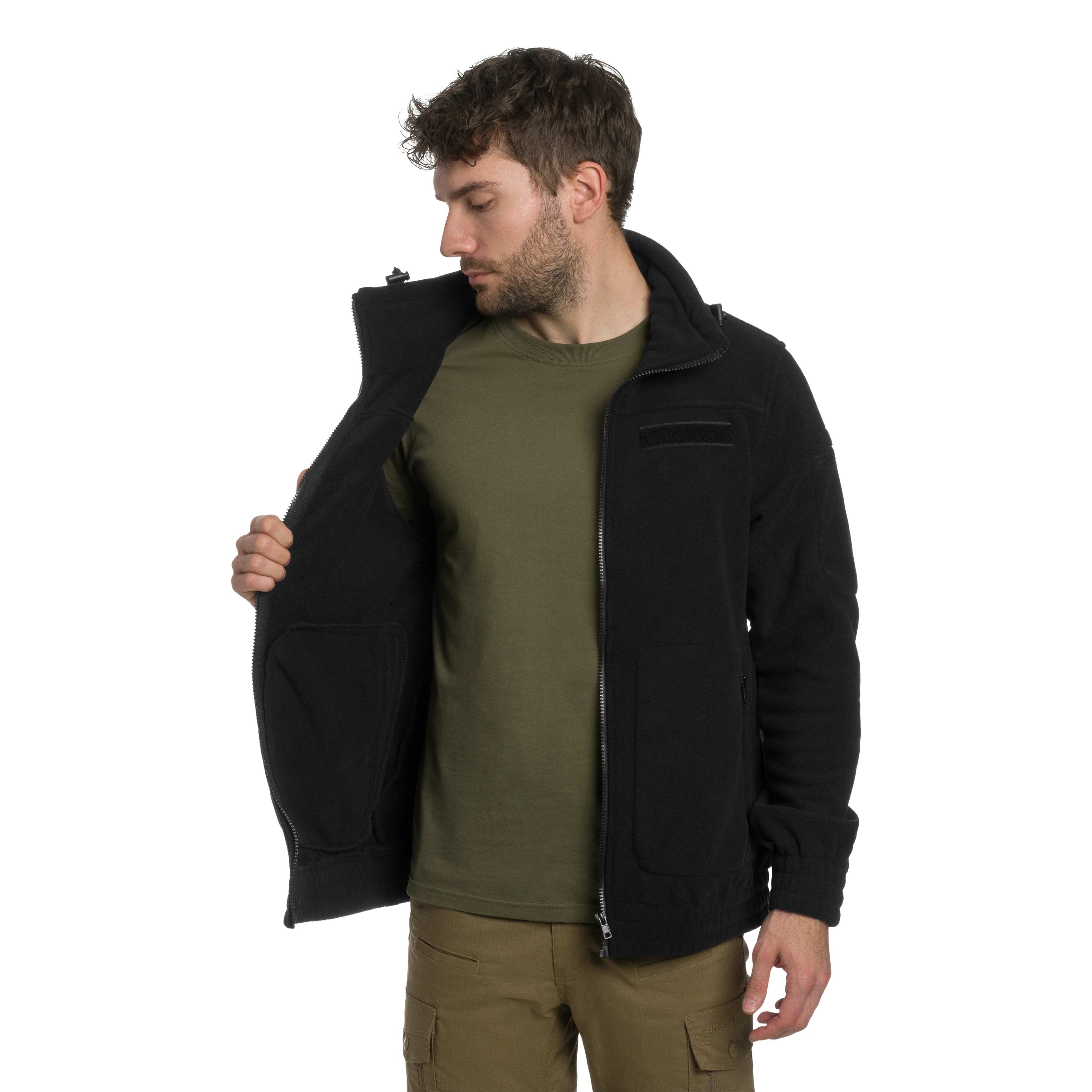 Polar Brandit Fleecejacket Combat - Black