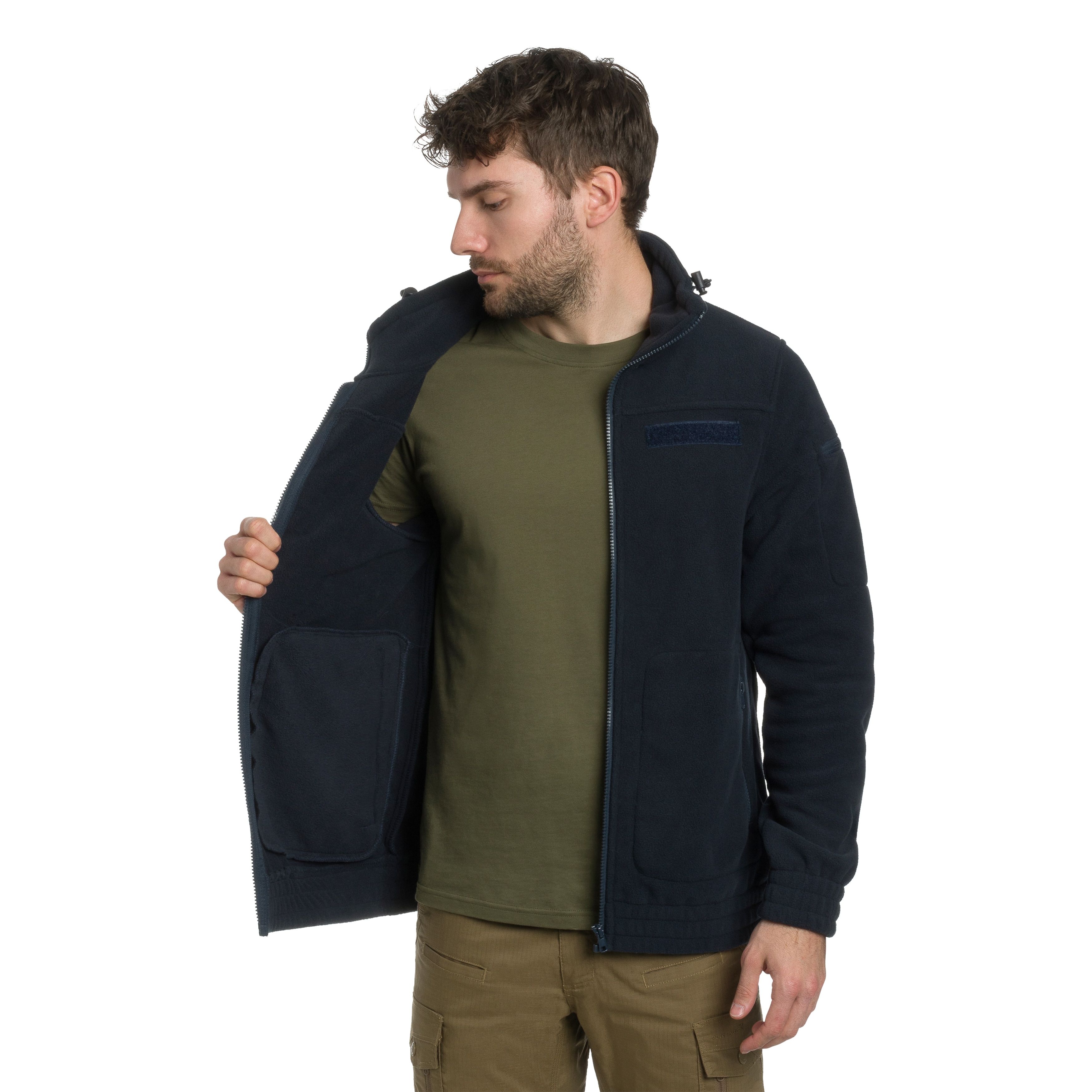 Polar Brandit Fleecejacket Combat - Navy