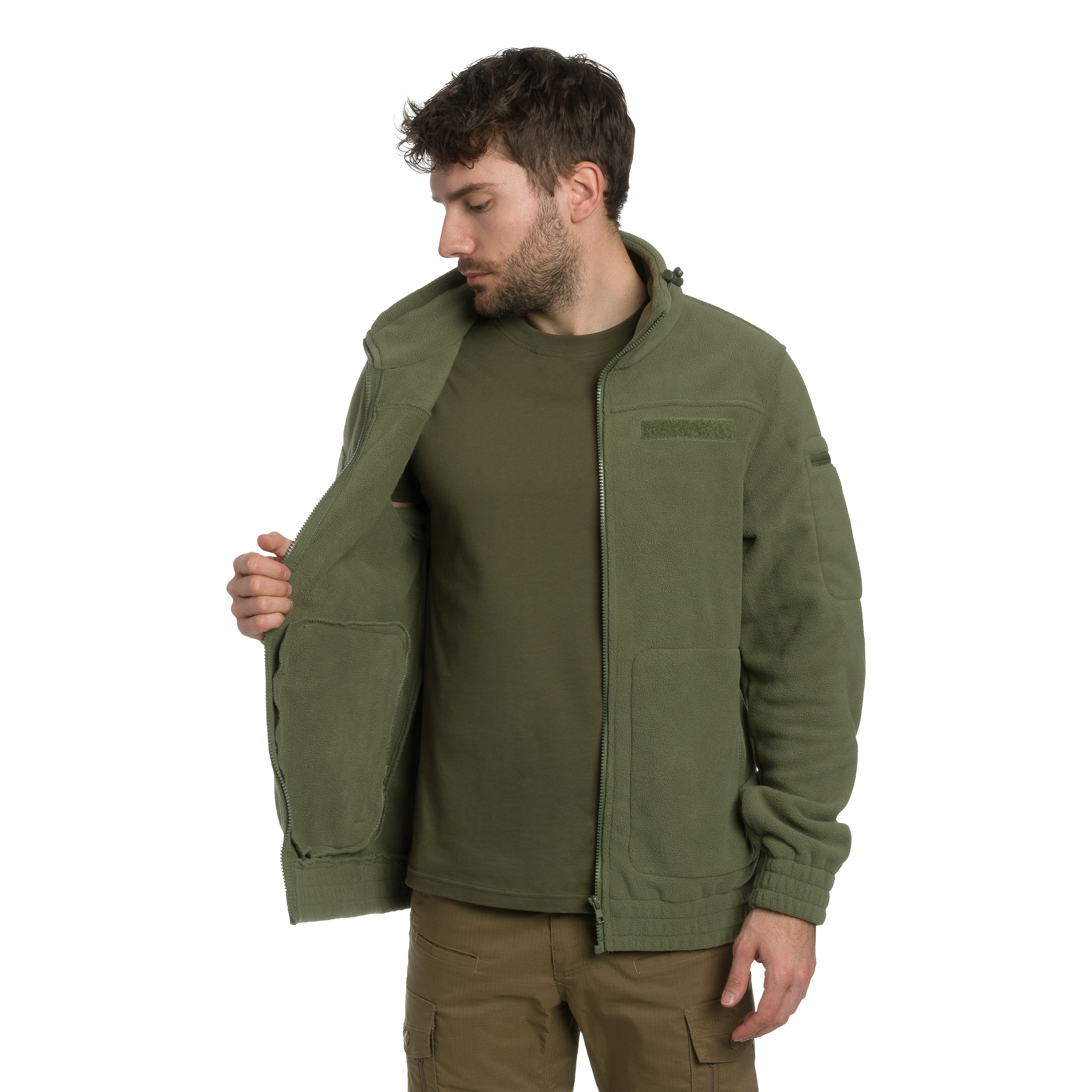 Polar Brandit Fleecejacket Combat - Olive