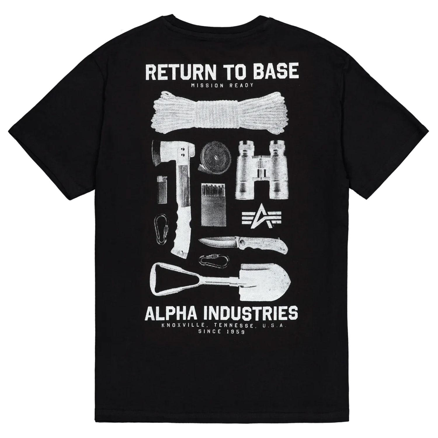 Koszulka T-shirt Alpha Industries Return to Base - Black