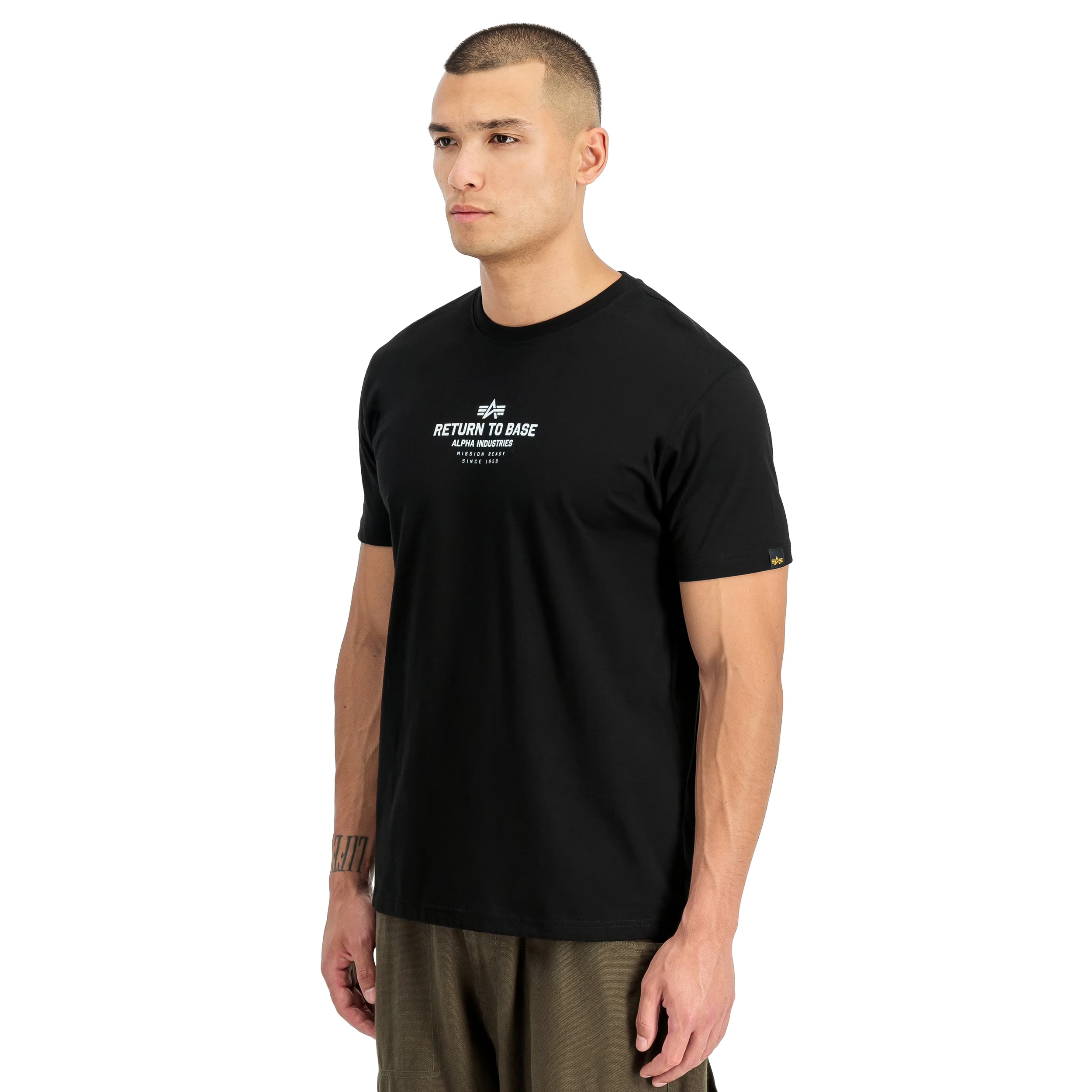 Koszulka T-shirt Alpha Industries Return to Base - Black