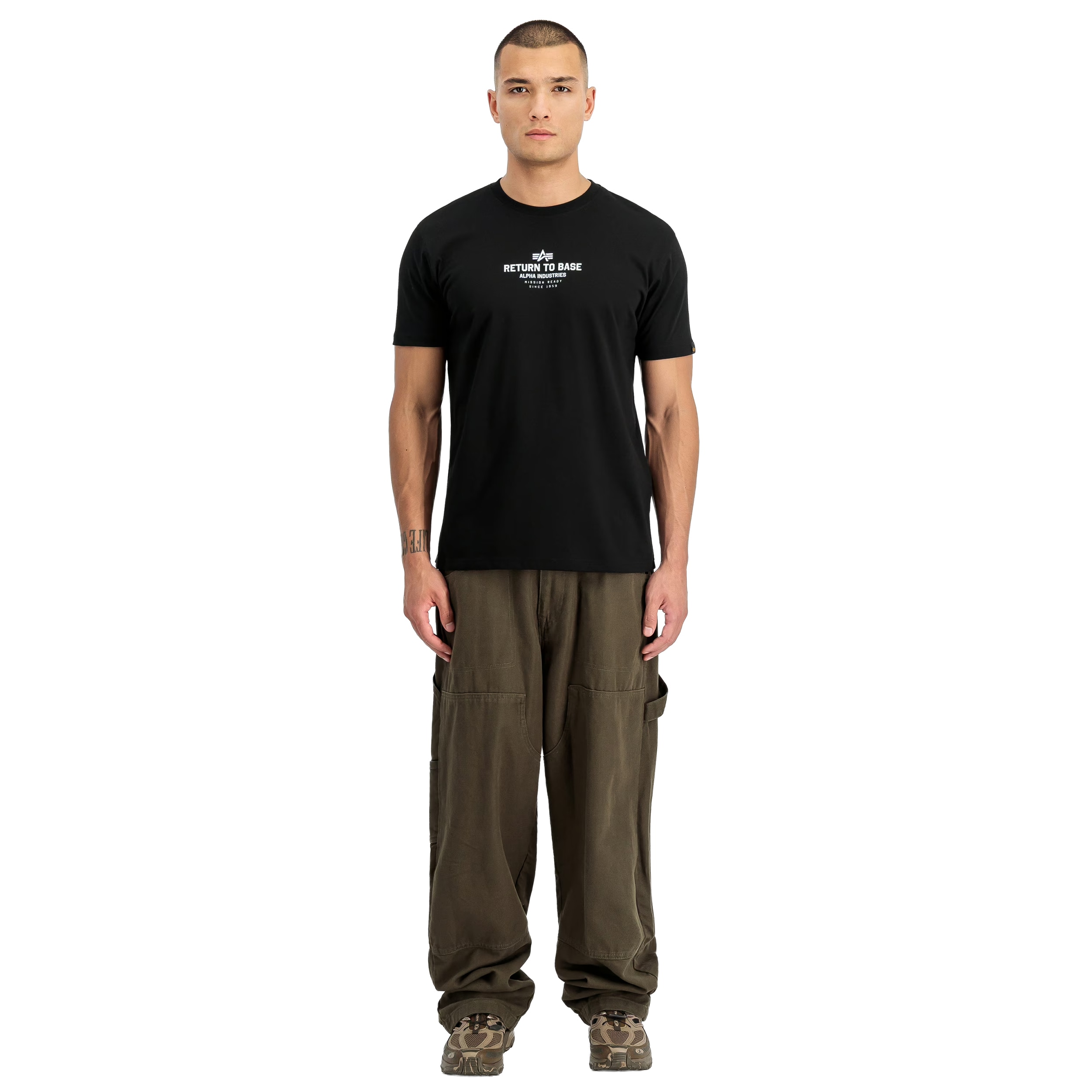 Koszulka T-shirt Alpha Industries Return to Base - Black