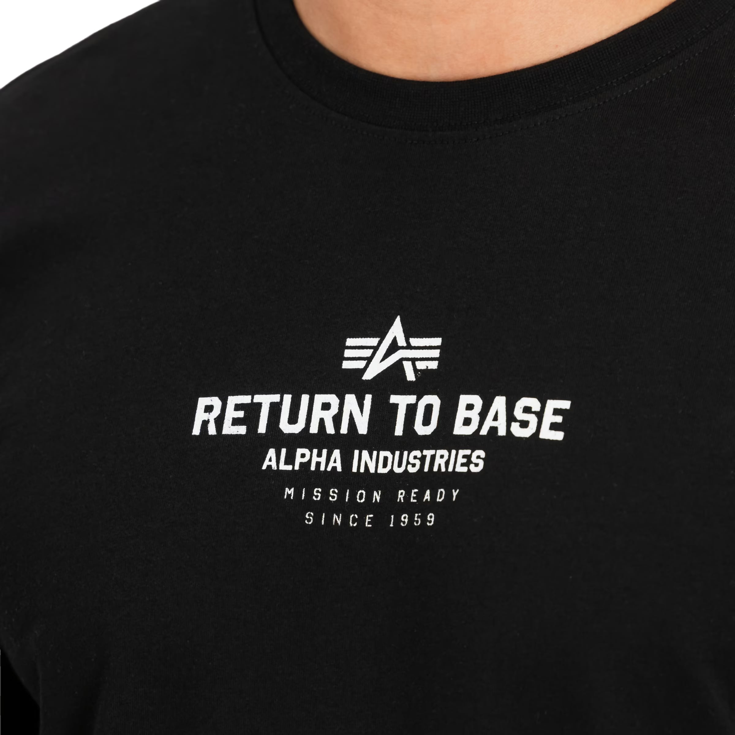 Koszulka T-shirt Alpha Industries Return to Base - Black