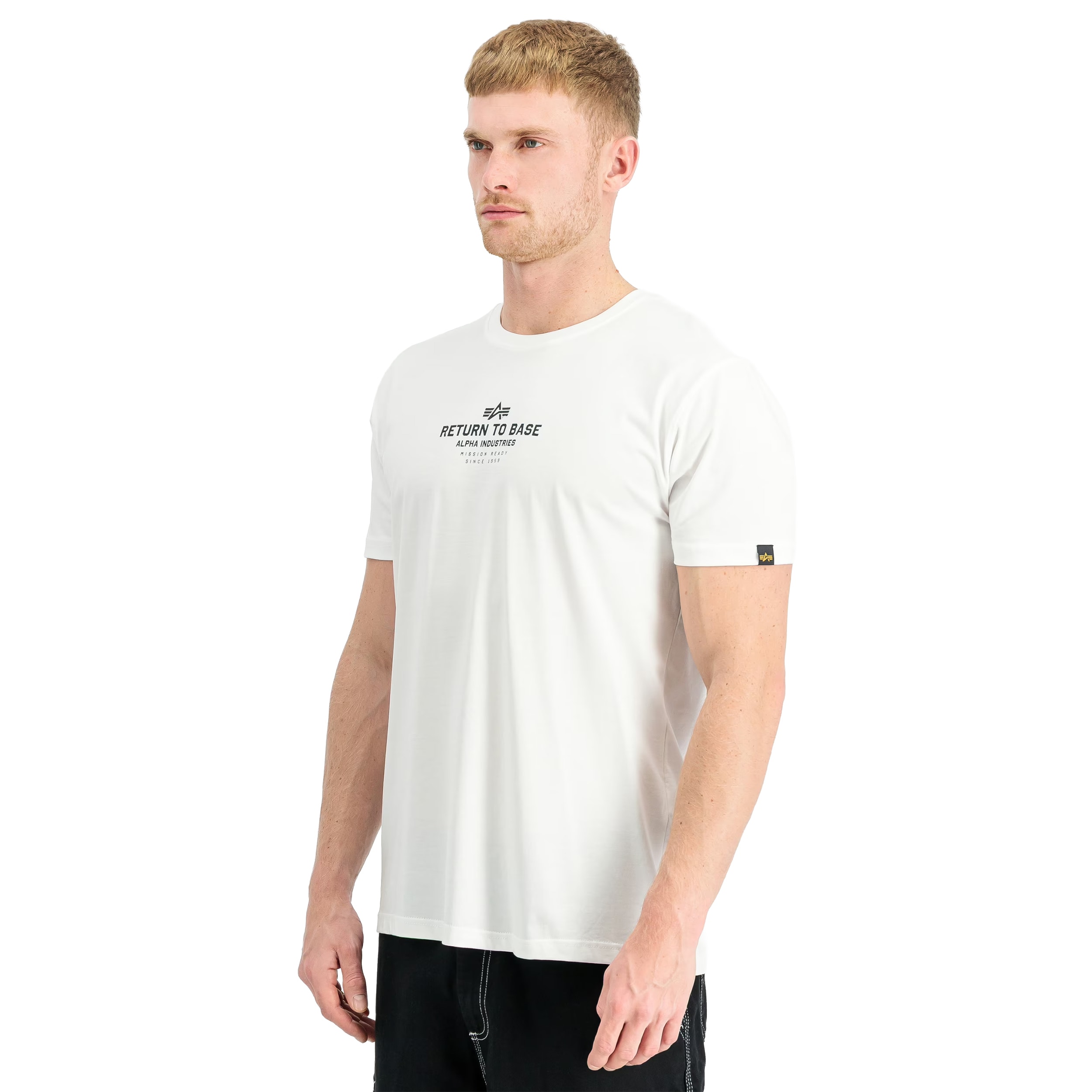 Koszulka T-shirt Alpha Industries Return to Base - White