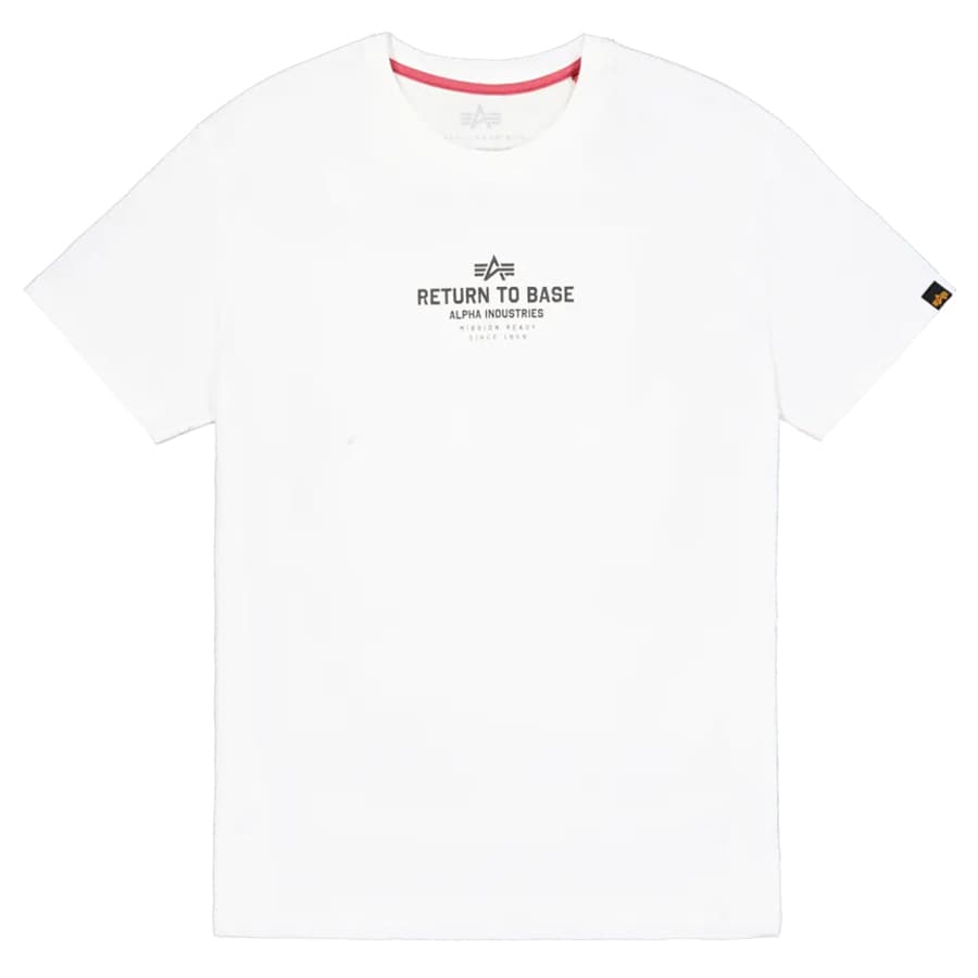Koszulka T-shirt Alpha Industries Return to Base - White