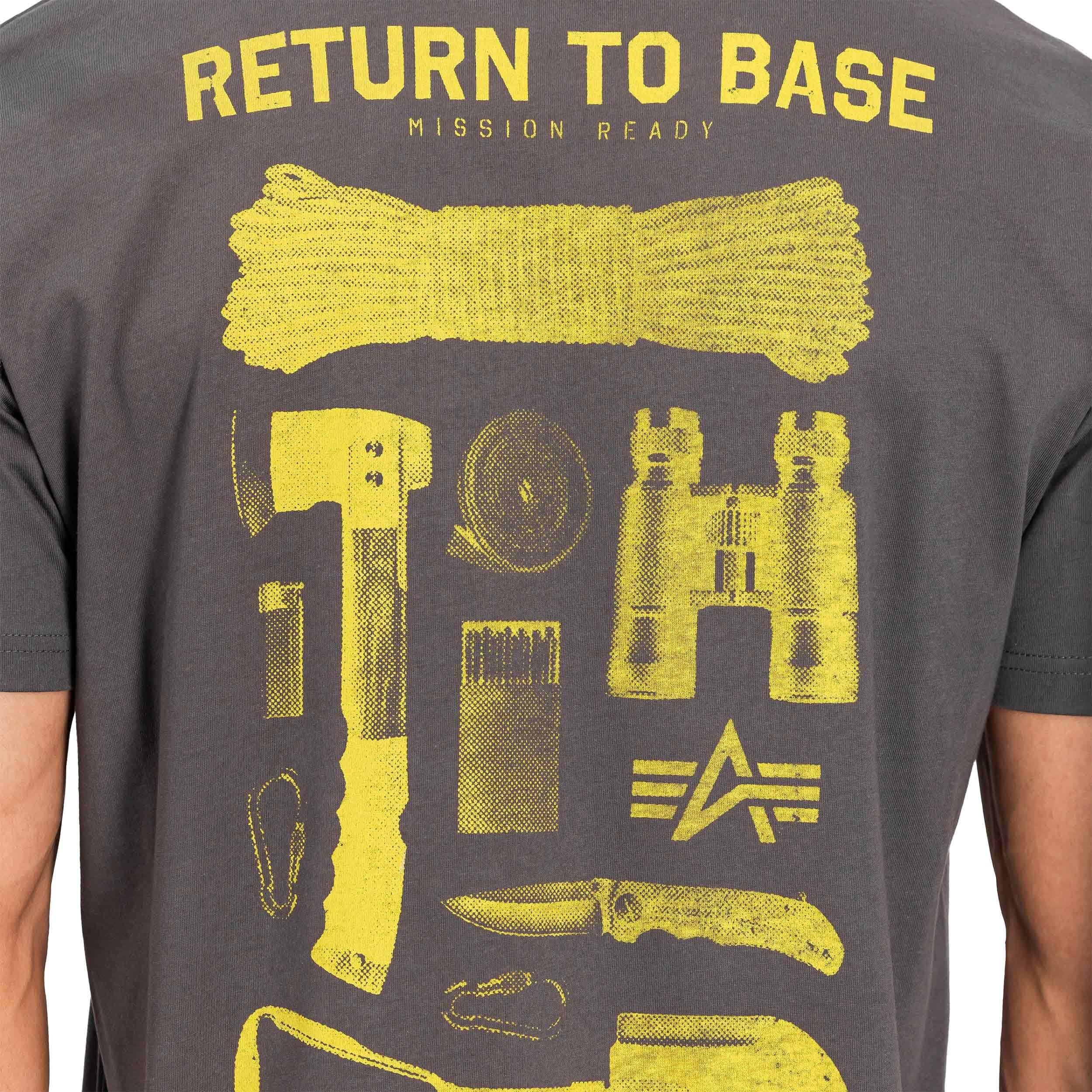 Koszulka T-shirt Alpha Industries Return to Base - Vintage Grey