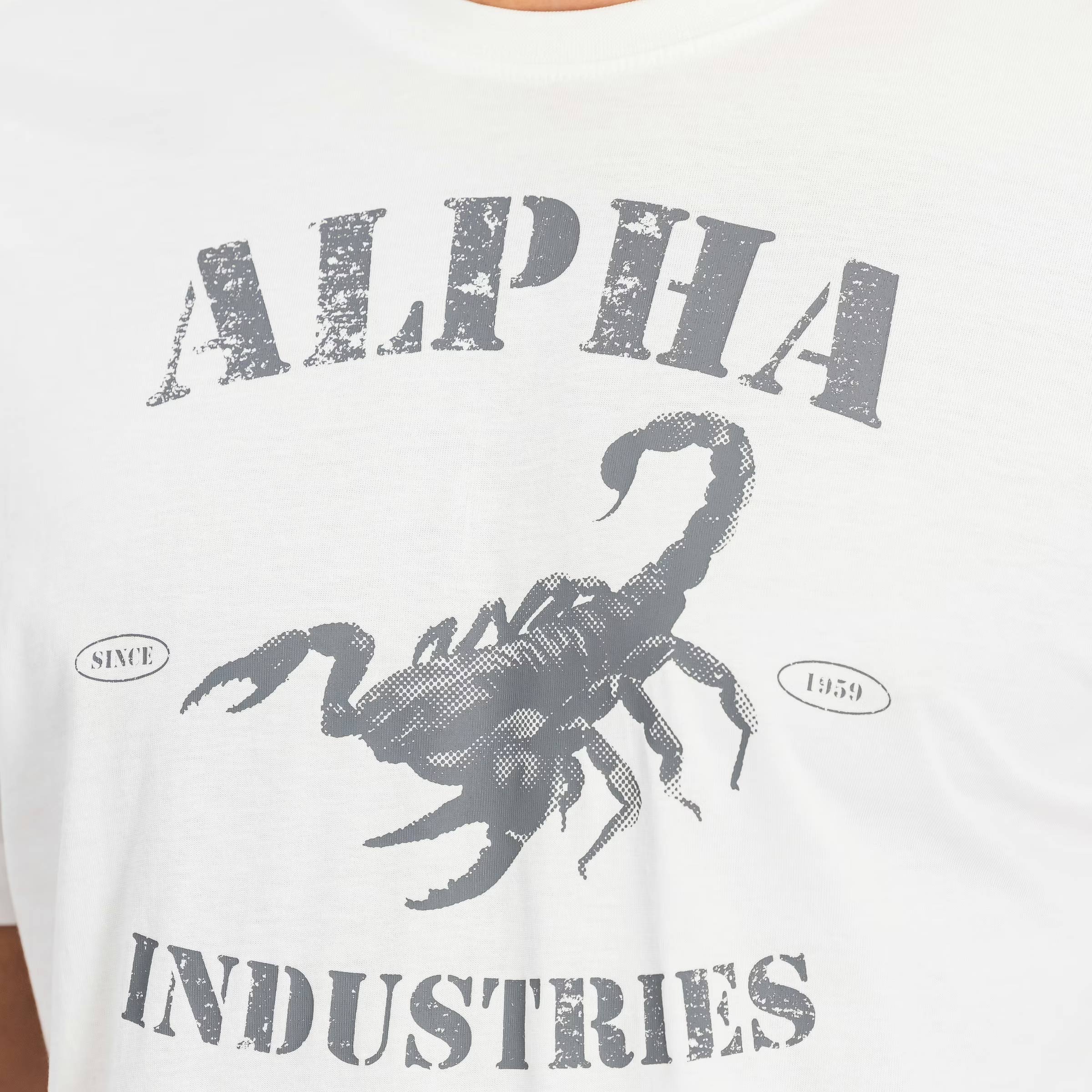 Koszulka T-shirt Alpha Industries Scorpion - White