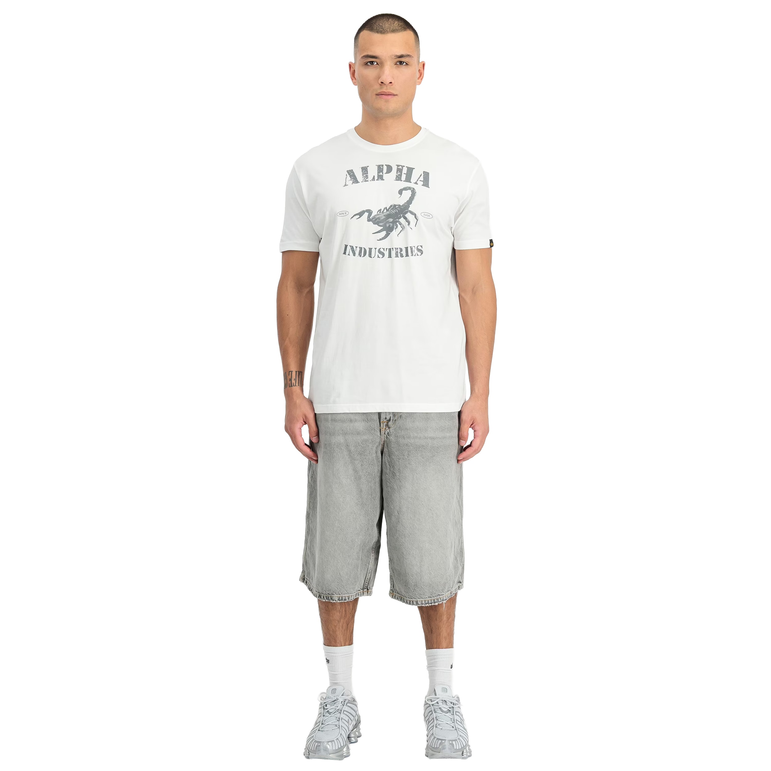 Koszulka T-shirt Alpha Industries Scorpion - White