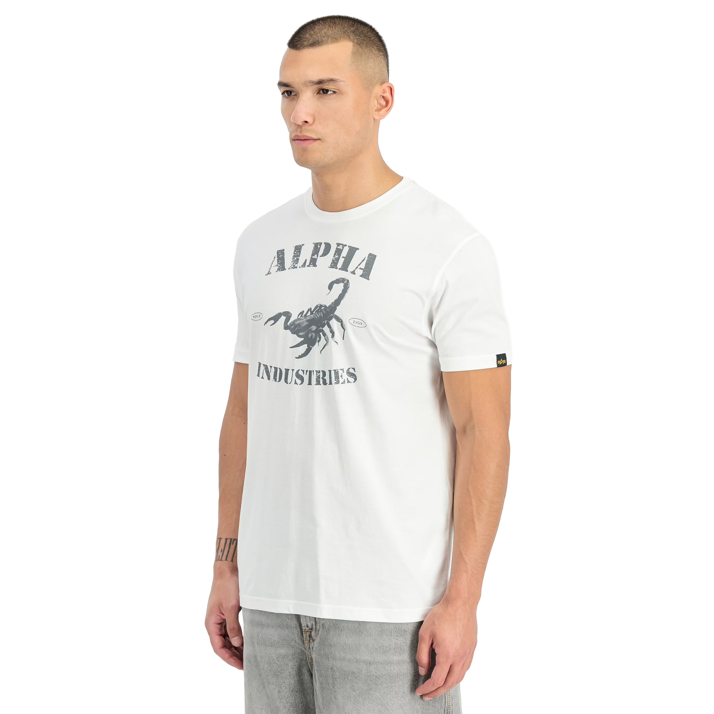 Koszulka T-shirt Alpha Industries Scorpion - White