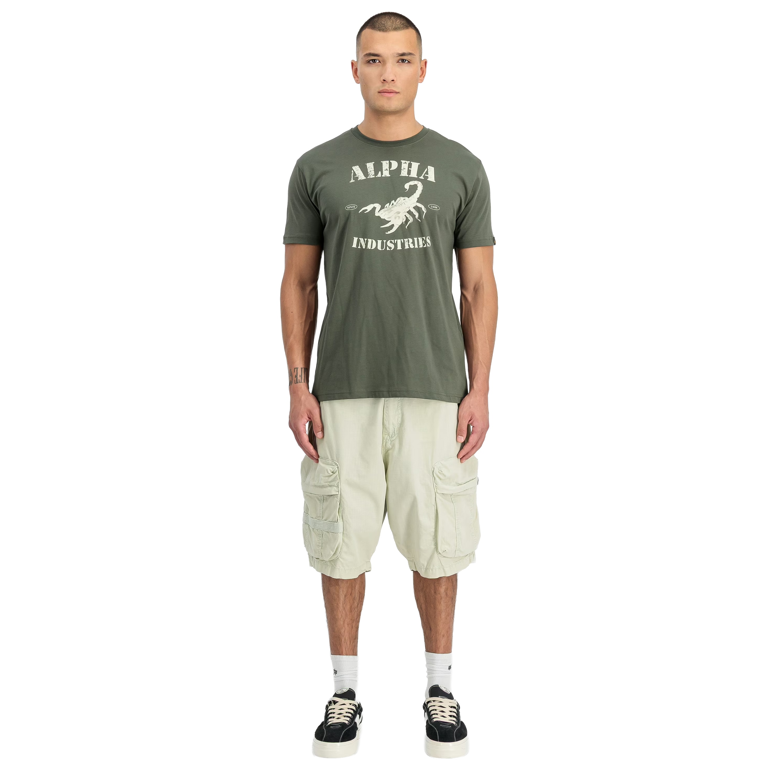 Koszulka T-shirt Alpha Industries Scorpion - Dark Olive