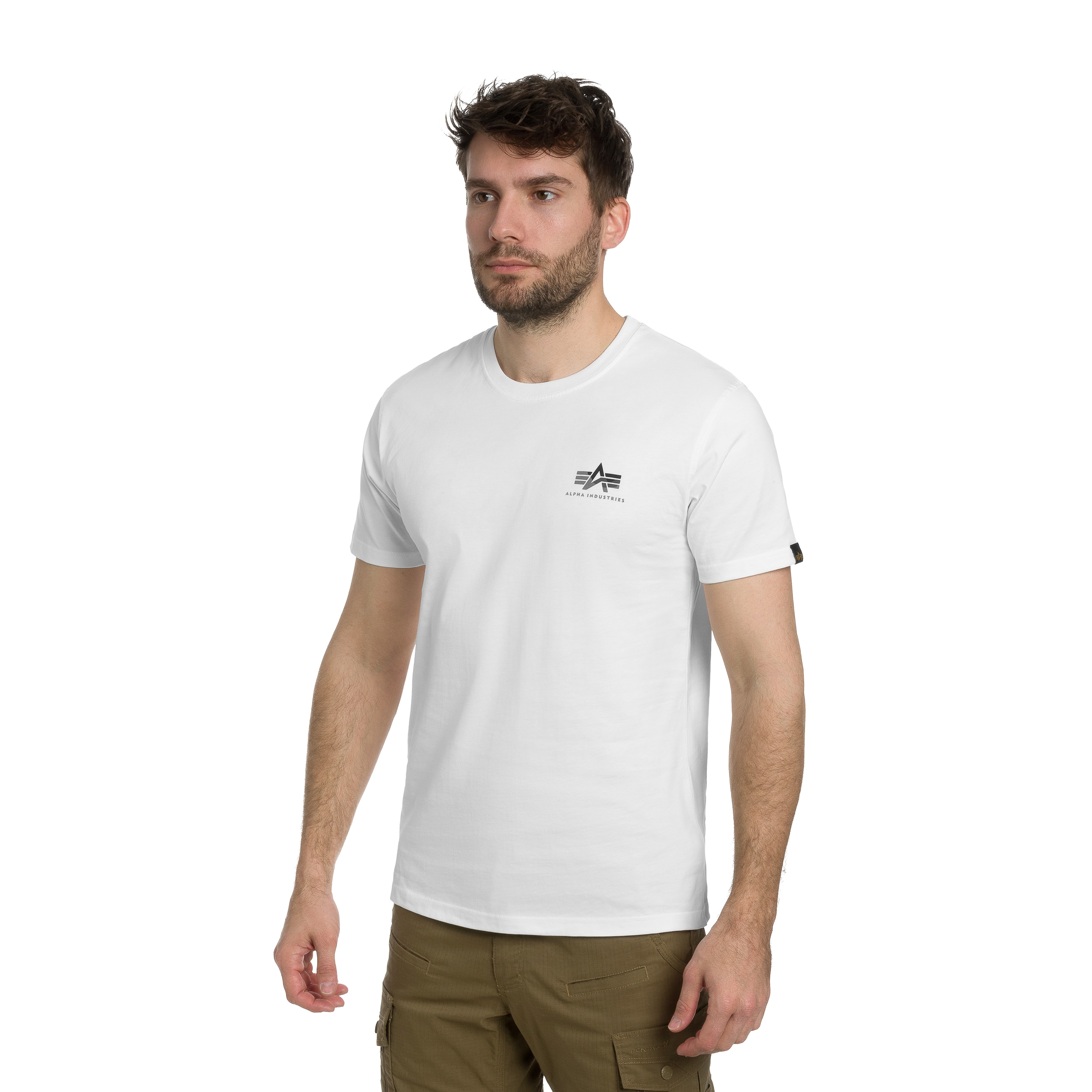 Koszulka T-Shirt Alpha Industries Camo Print - White