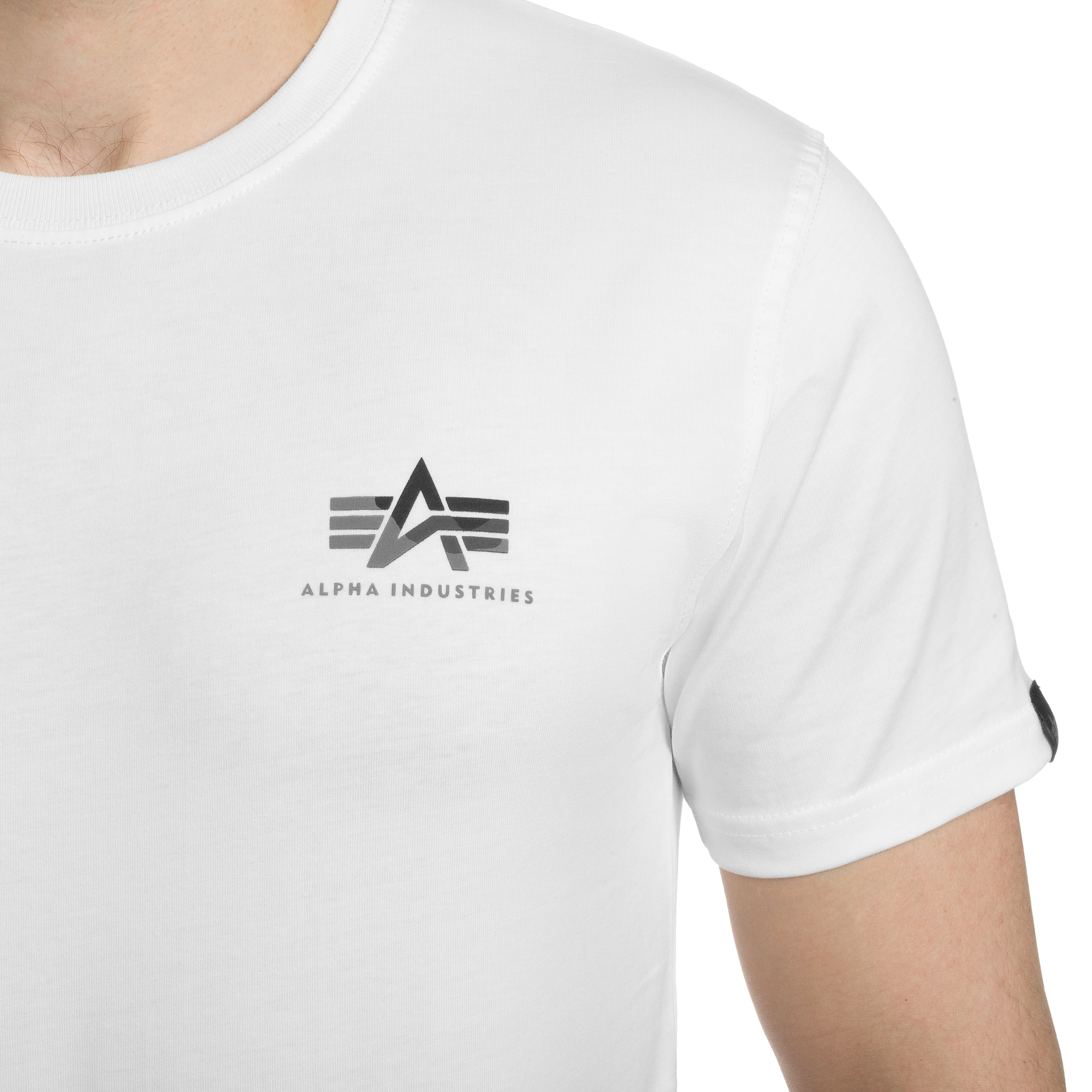 Koszulka T-Shirt Alpha Industries Camo Print - White