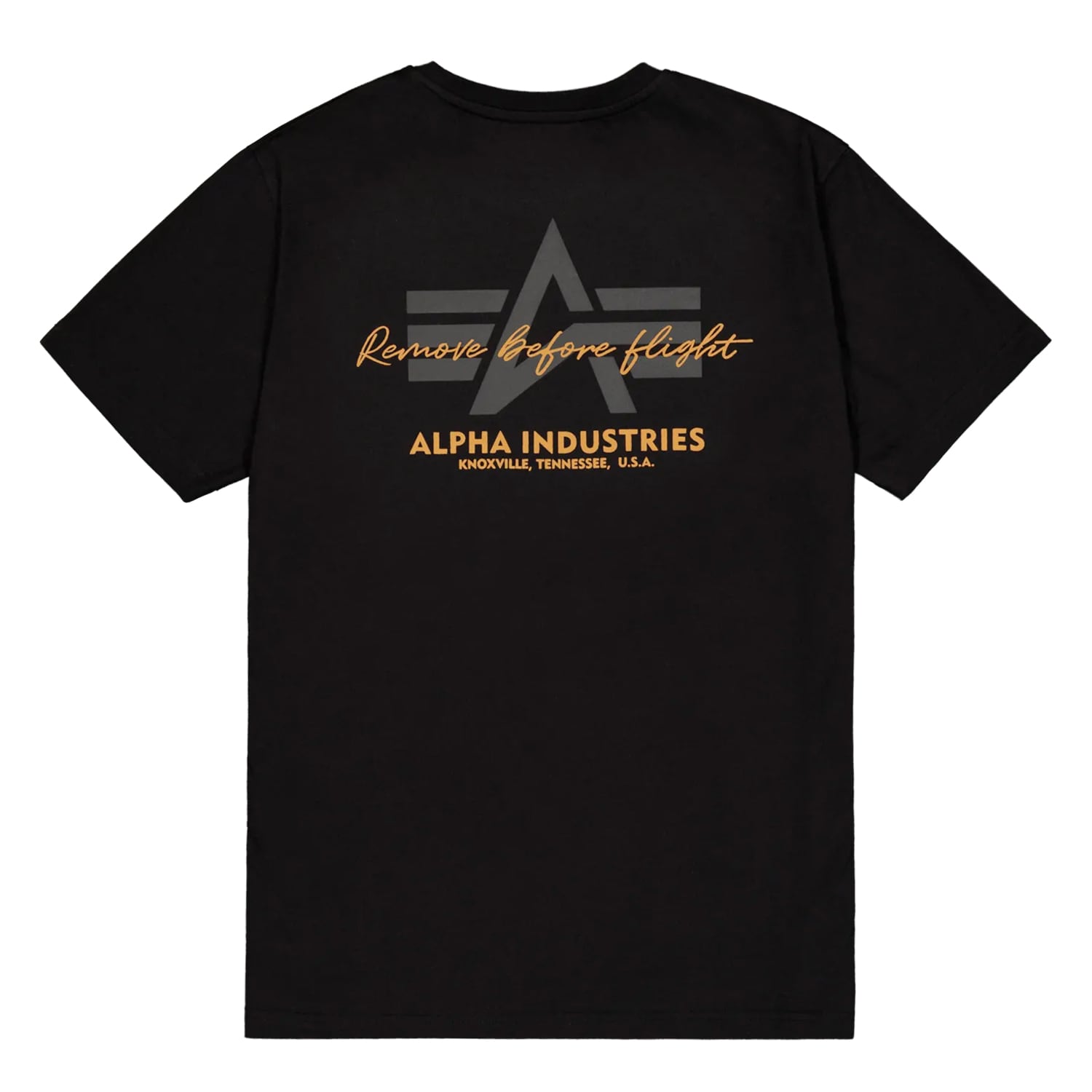 Koszulka T-shirt Alpha Industries Tonal Logo Print - Black