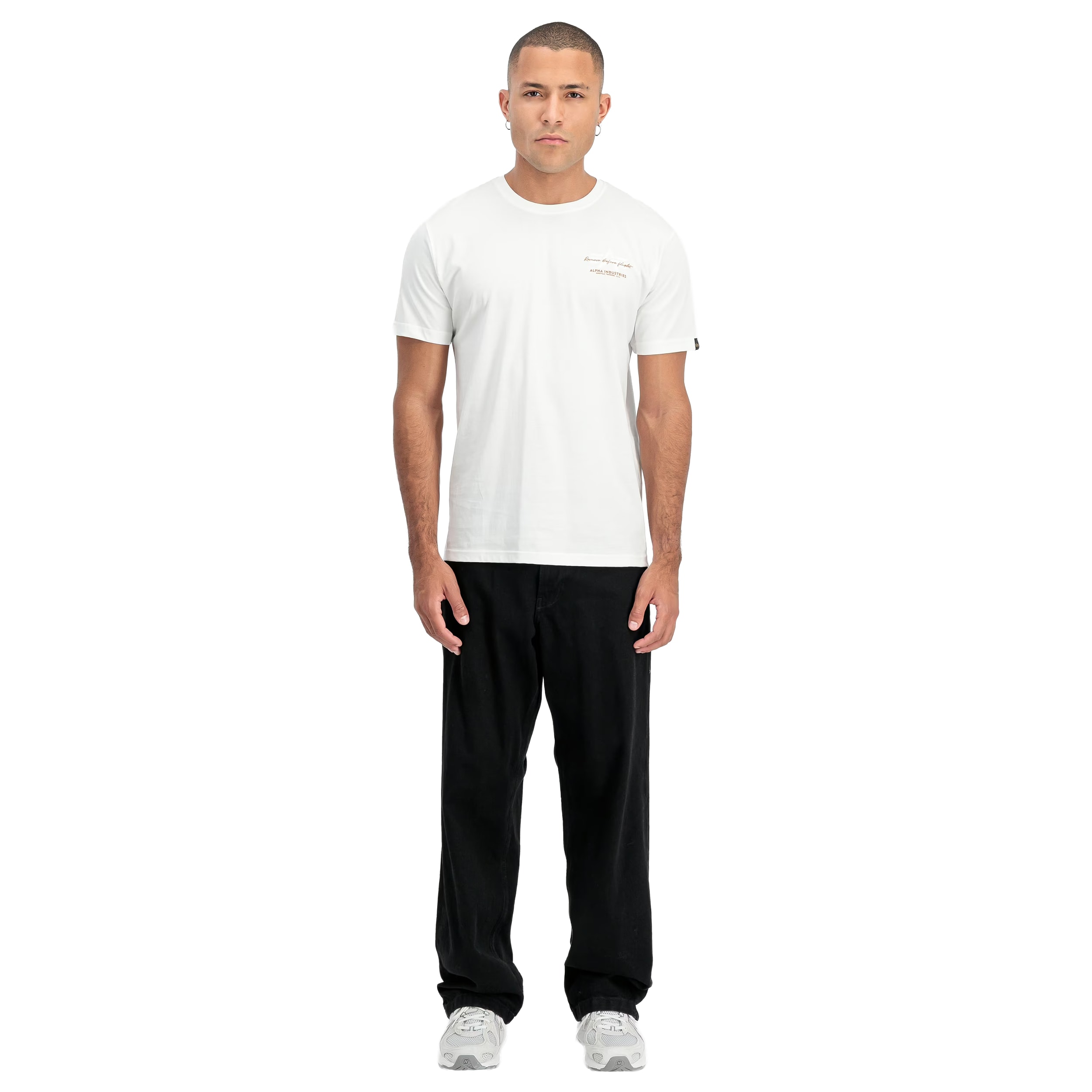 Koszulka T-shirt Alpha Industries Tonal Logo Print - White