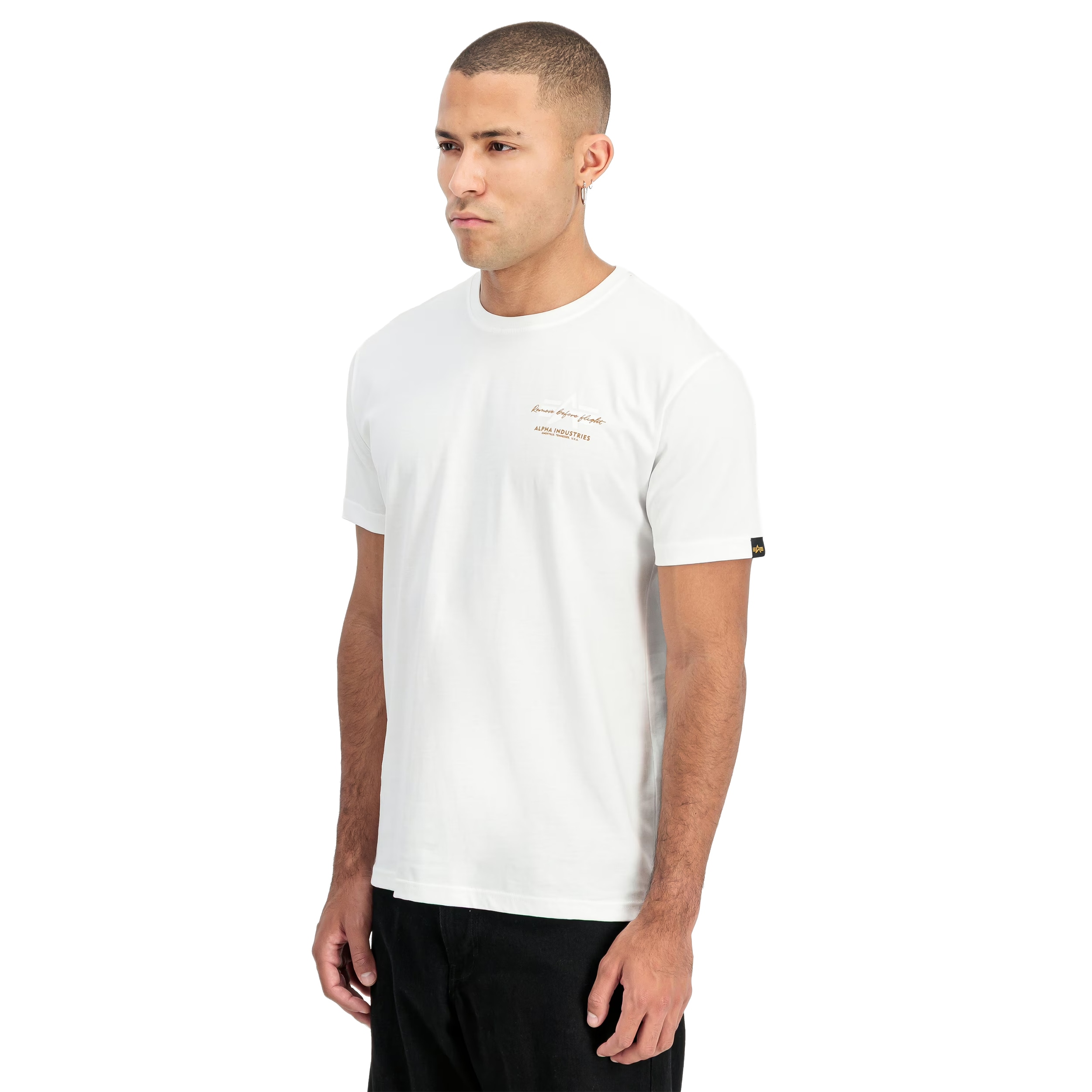 Koszulka T-shirt Alpha Industries Tonal Logo Print - White