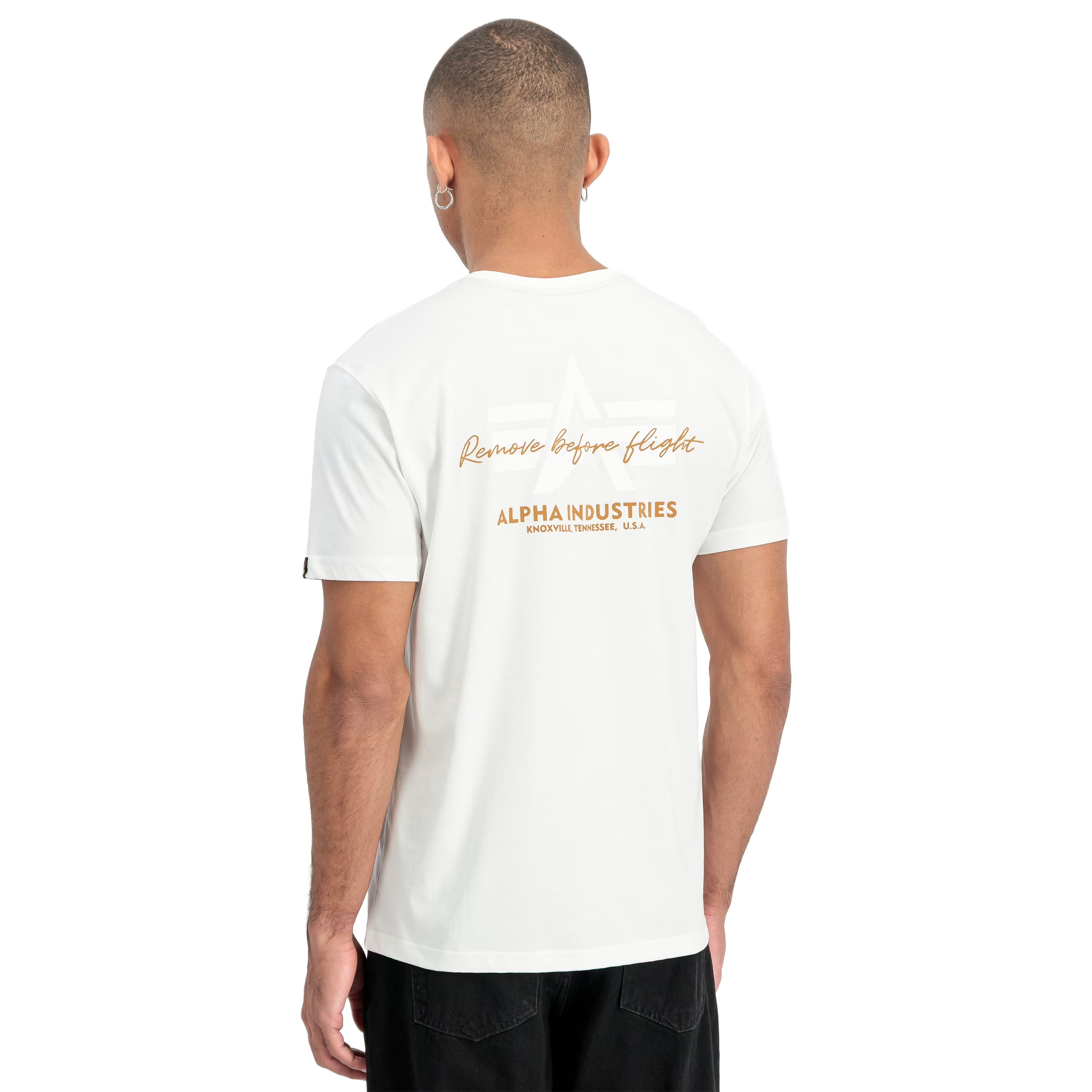 Koszulka T-shirt Alpha Industries Tonal Logo Print - White