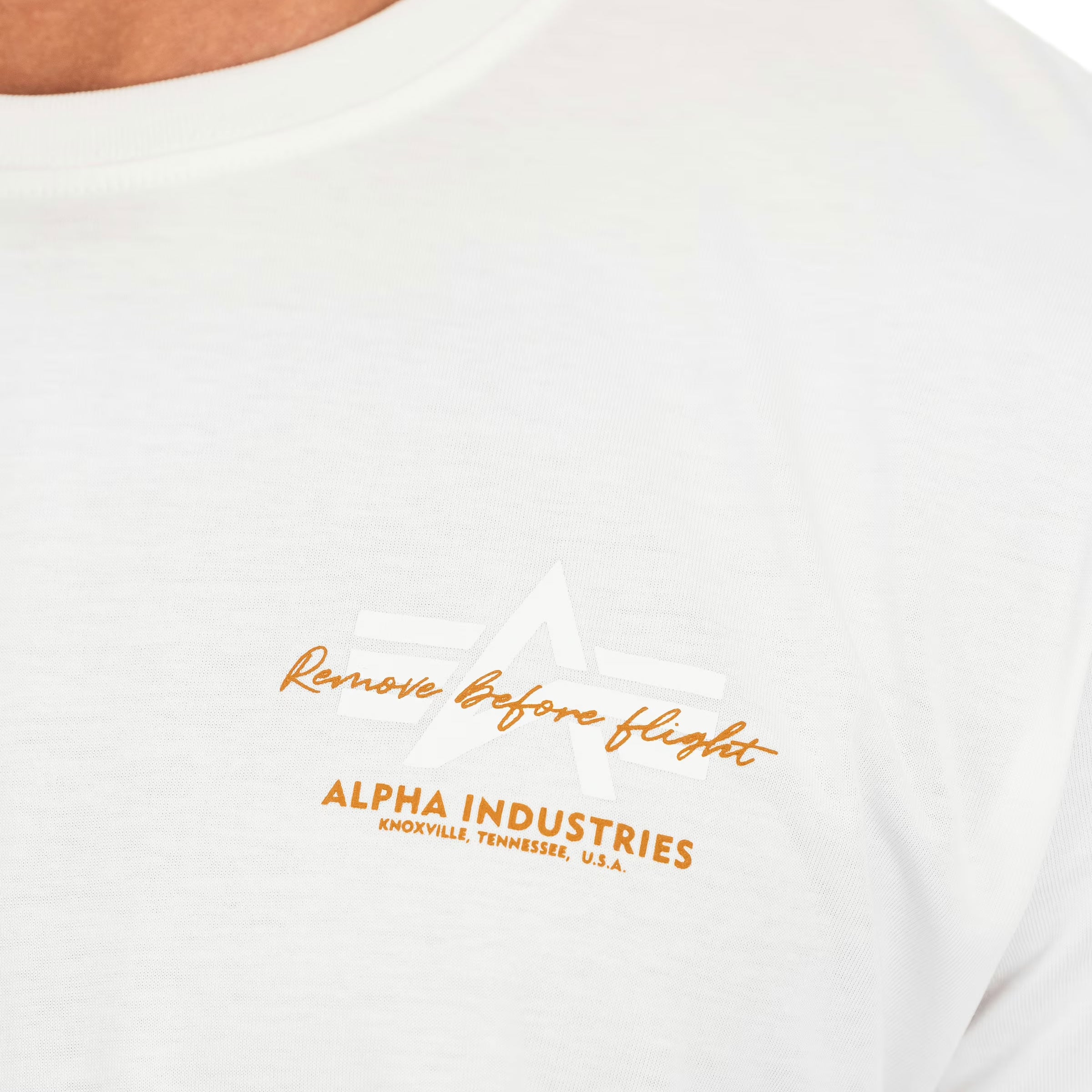 Koszulka T-shirt Alpha Industries Tonal Logo Print - White