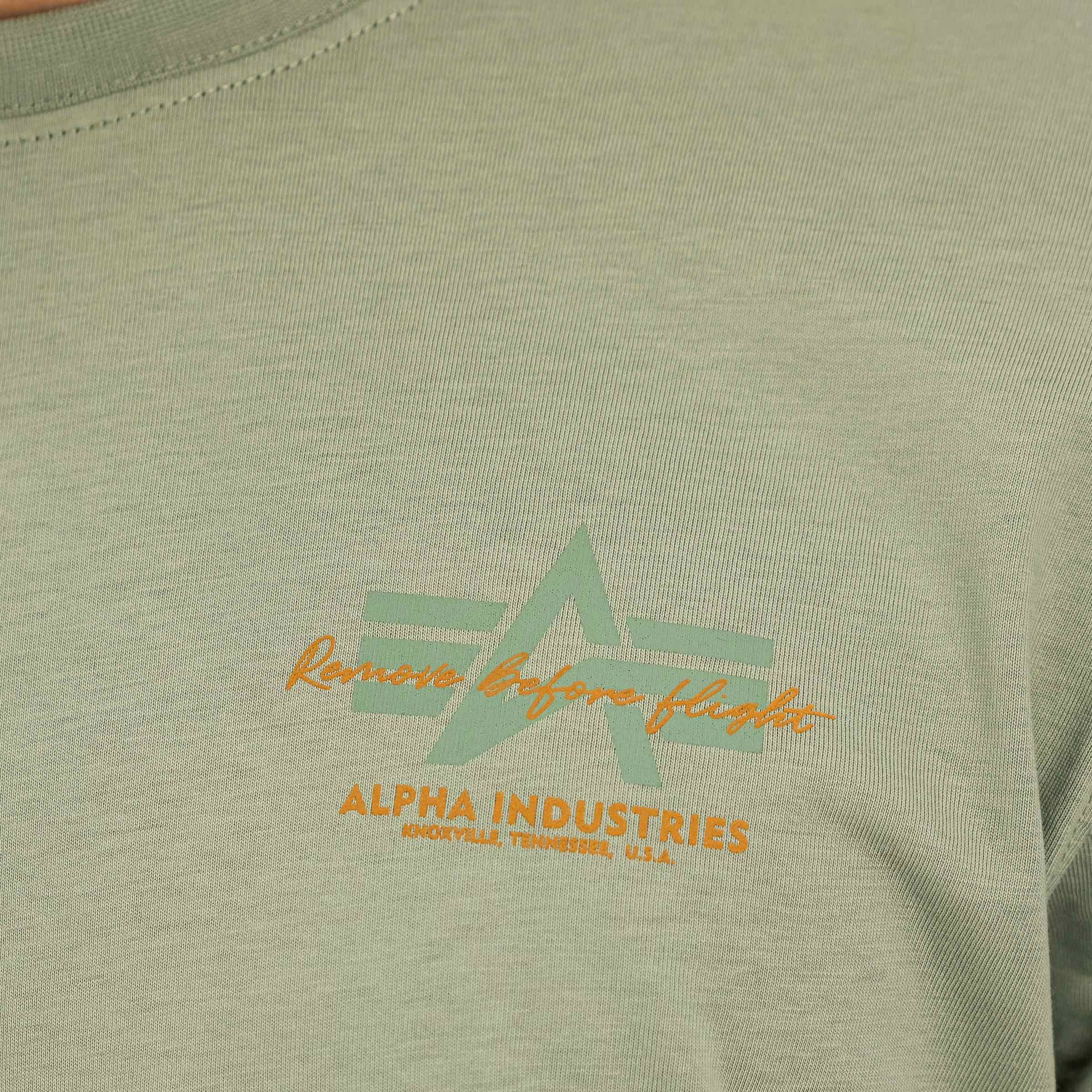 Koszulka T-shirt Alpha Industries Tonal Logo Print - Olive