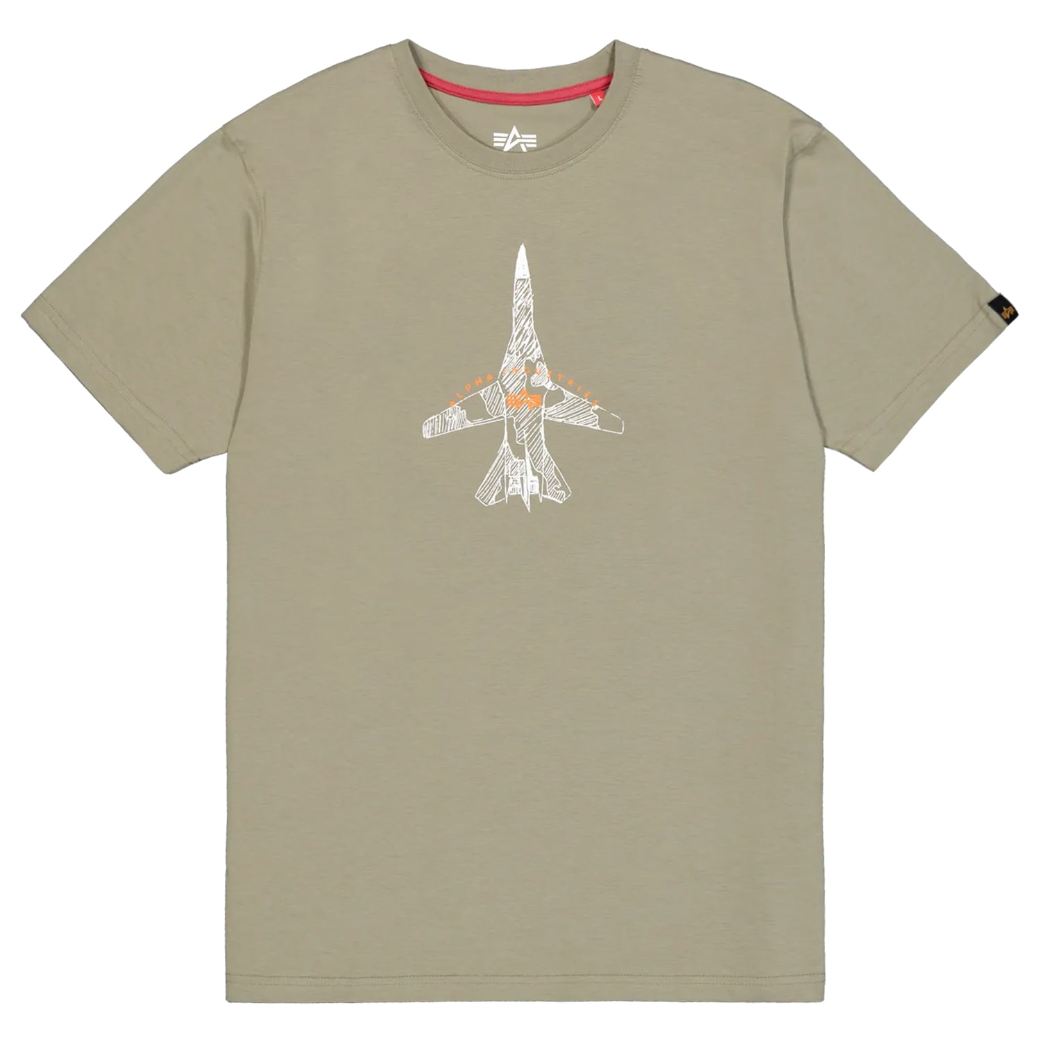 Koszulka T-Shirt Alpha Industries Air Force Sketch - Olive