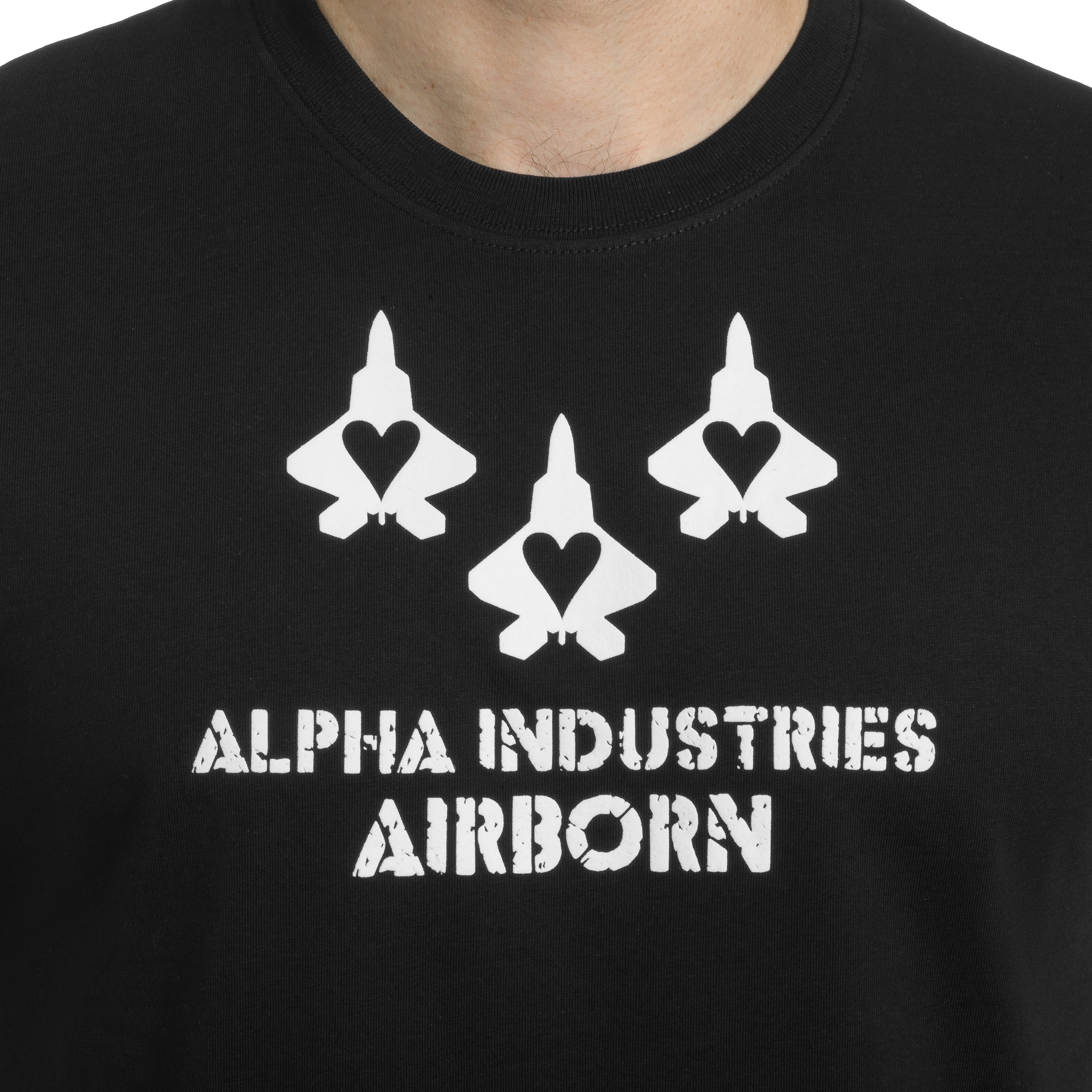 Koszulka T-Shirt Alpha Industries Airborn - Black