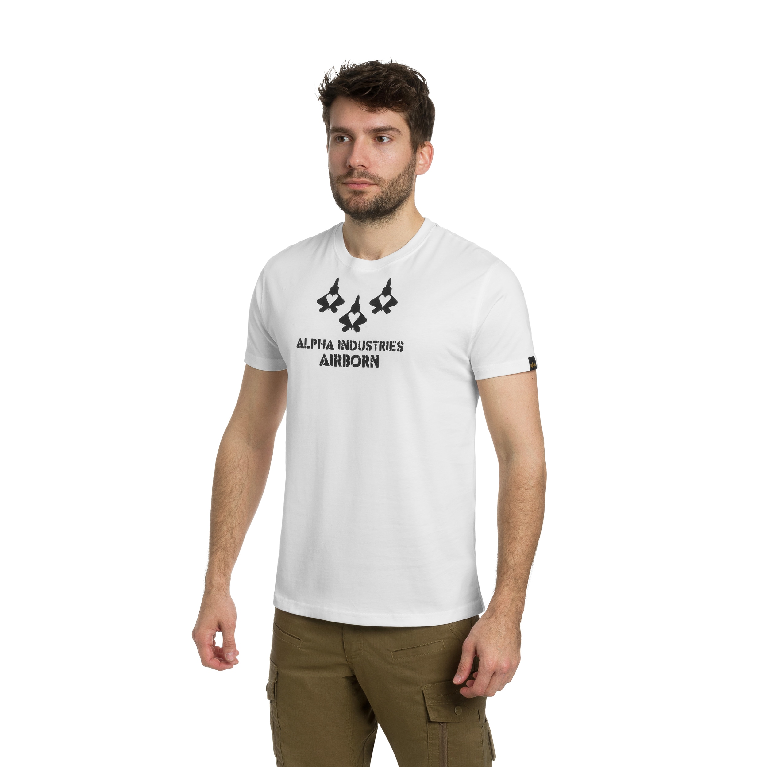 Koszulka T-Shirt Alpha Industries Airborn - White