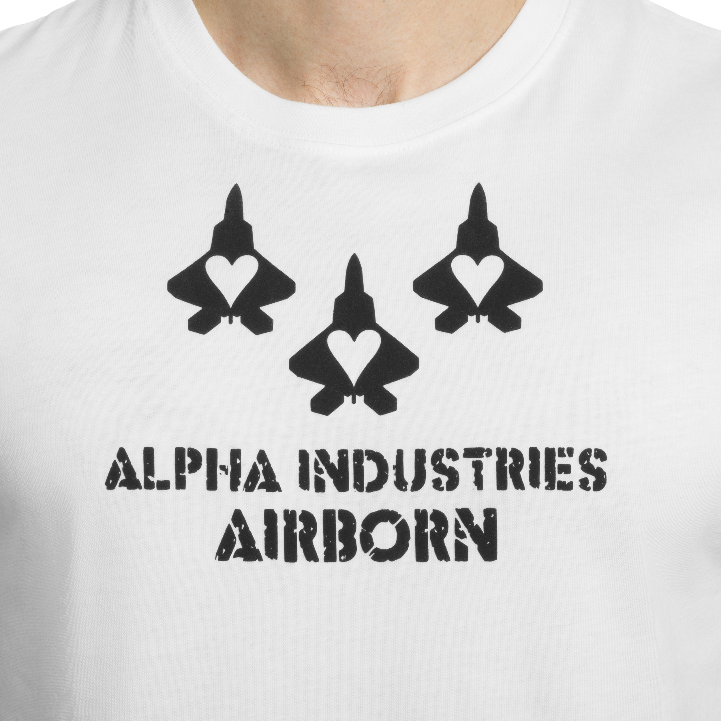 Koszulka T-Shirt Alpha Industries Airborn - White