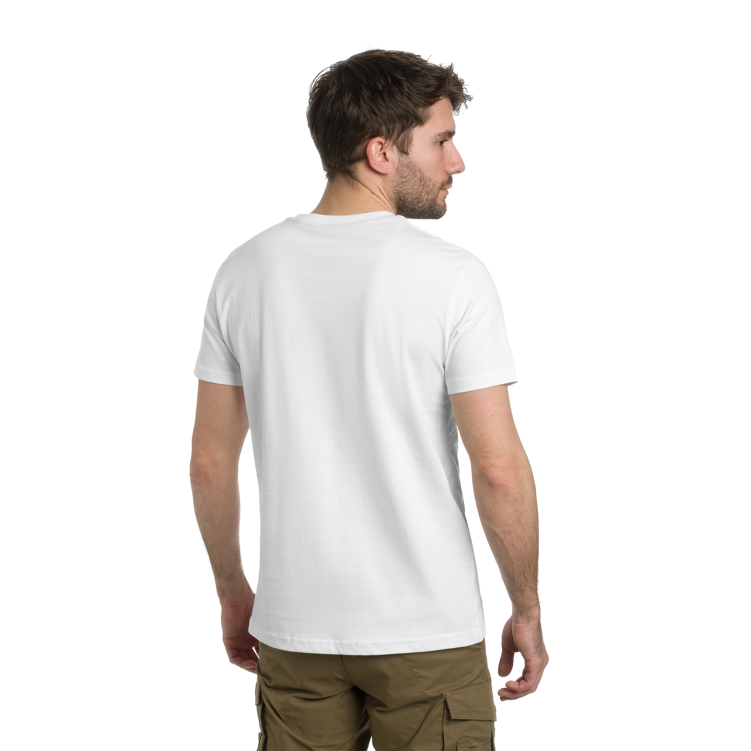 Koszulka T-Shirt Alpha Industries Logo Airborn - White