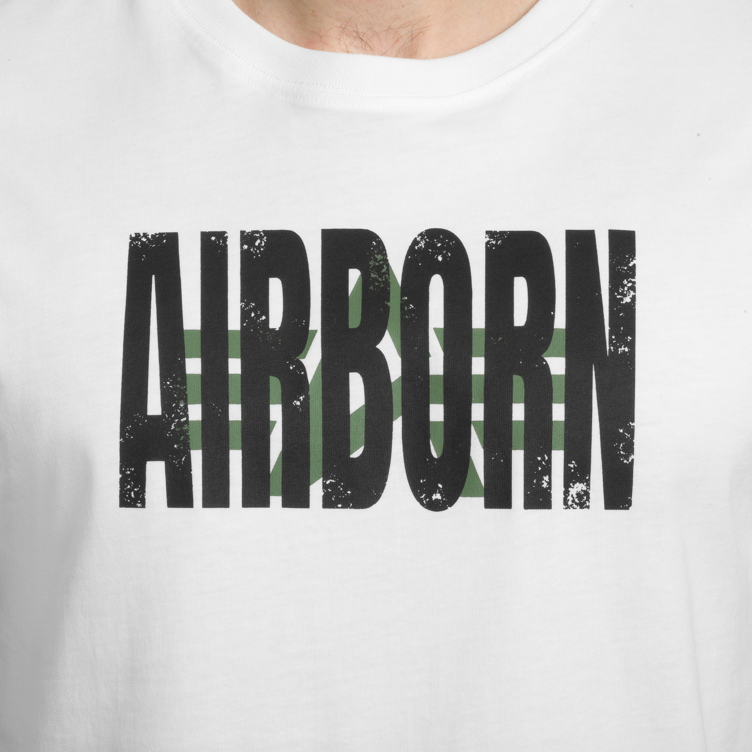Koszulka T-Shirt Alpha Industries Logo Airborn - White