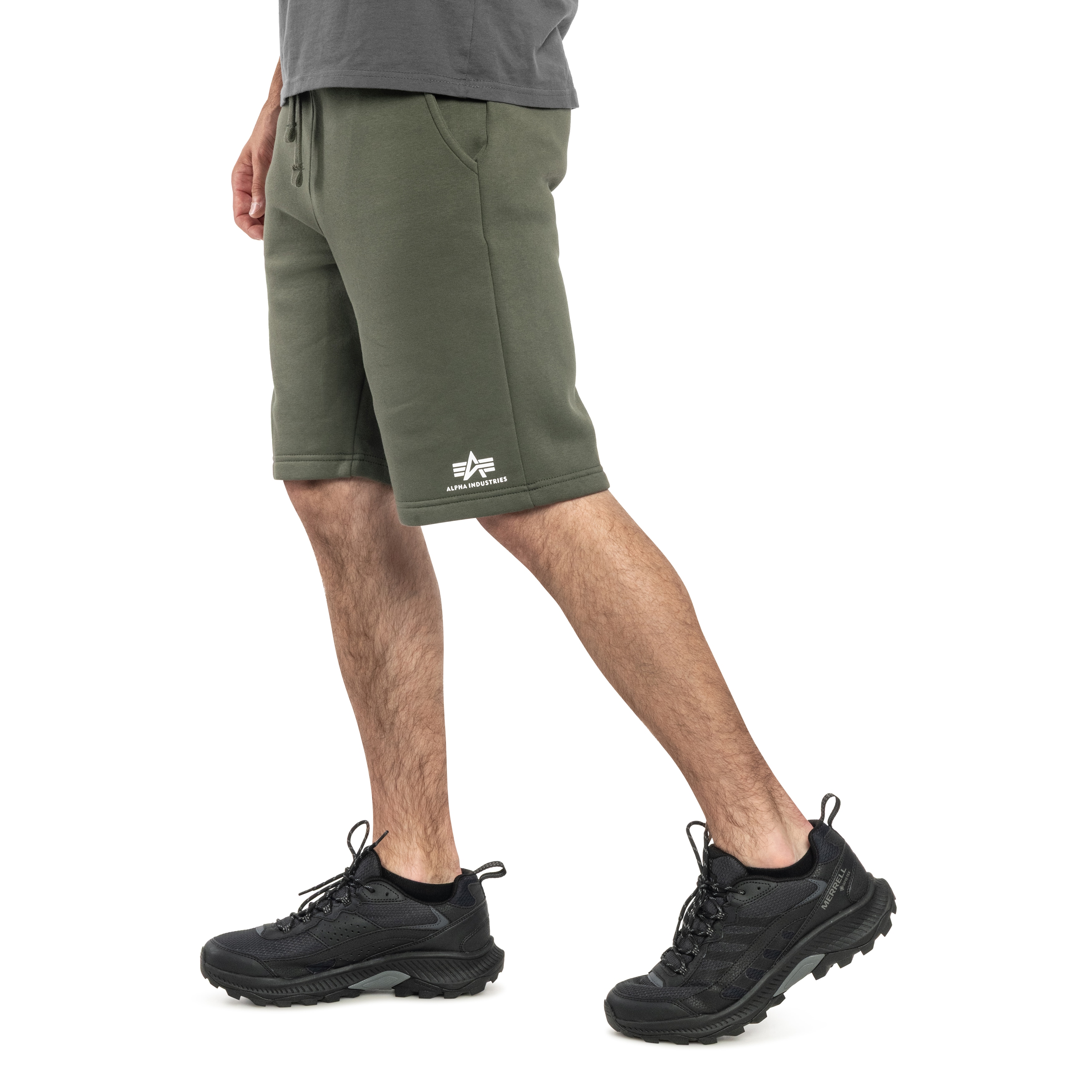 Szorty Alpha Industries Basic Small Logo II Short - Dark Olive