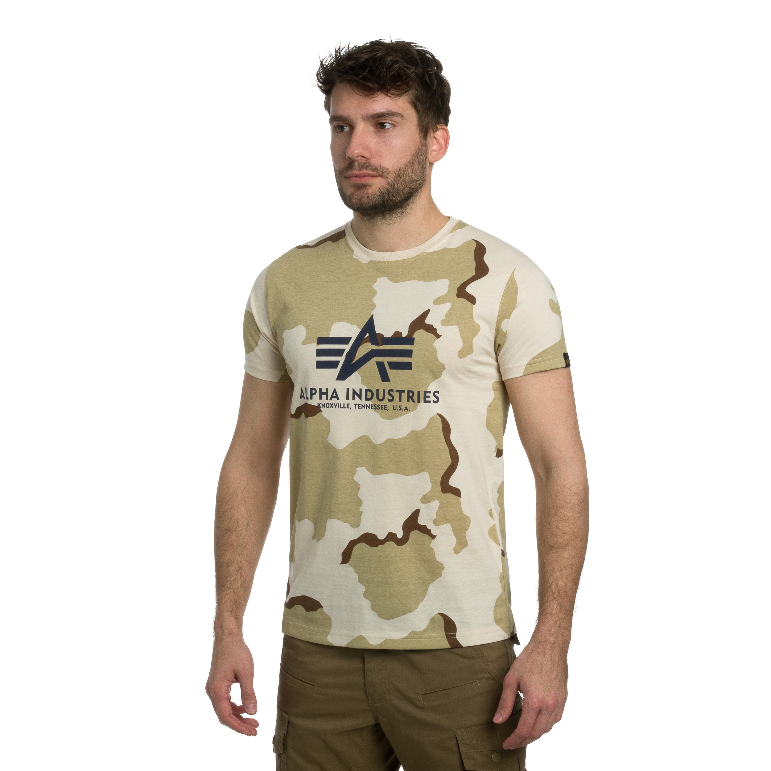 Koszulka T-shirt Alpha Industries Basic - Desert Camo 91
