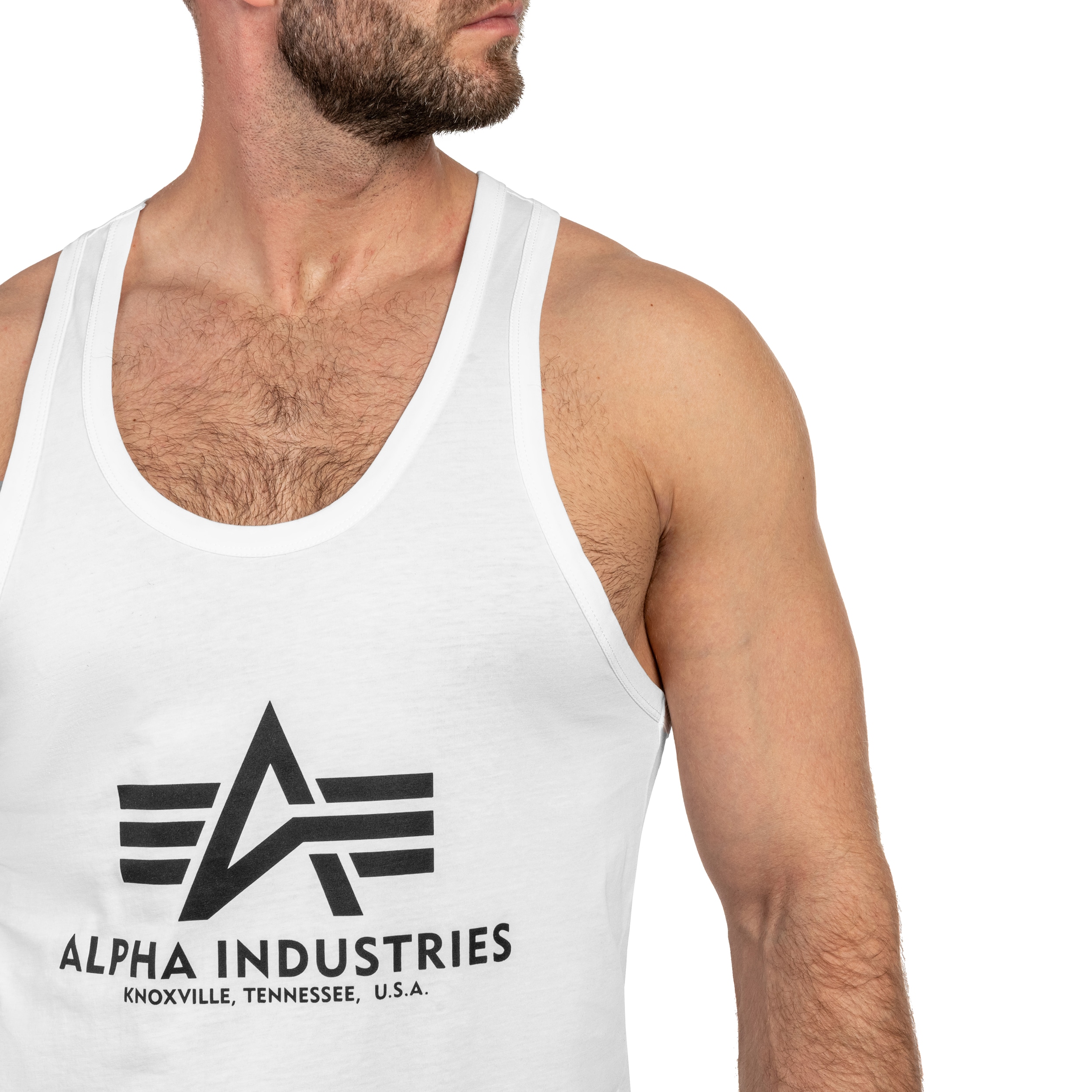 Koszulka Tank Top Alpha Industries Basic BB Big Logo - White