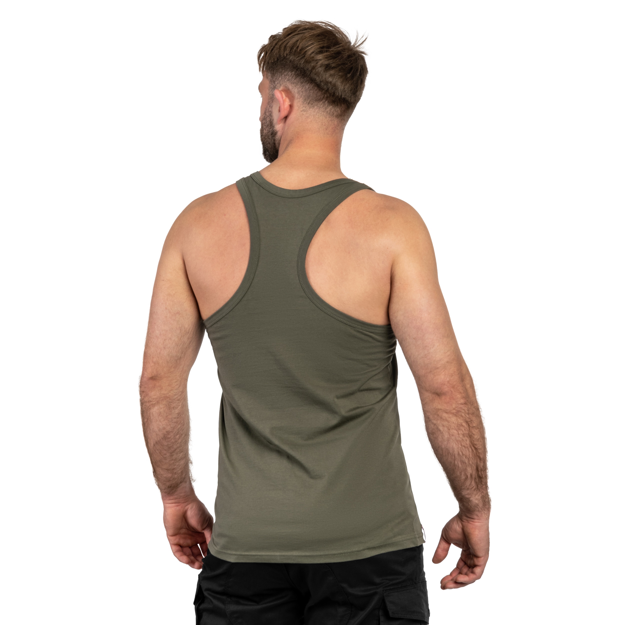 Футболка Tank Top Alpha Industries Basic BB Big Logo - Dark Olive