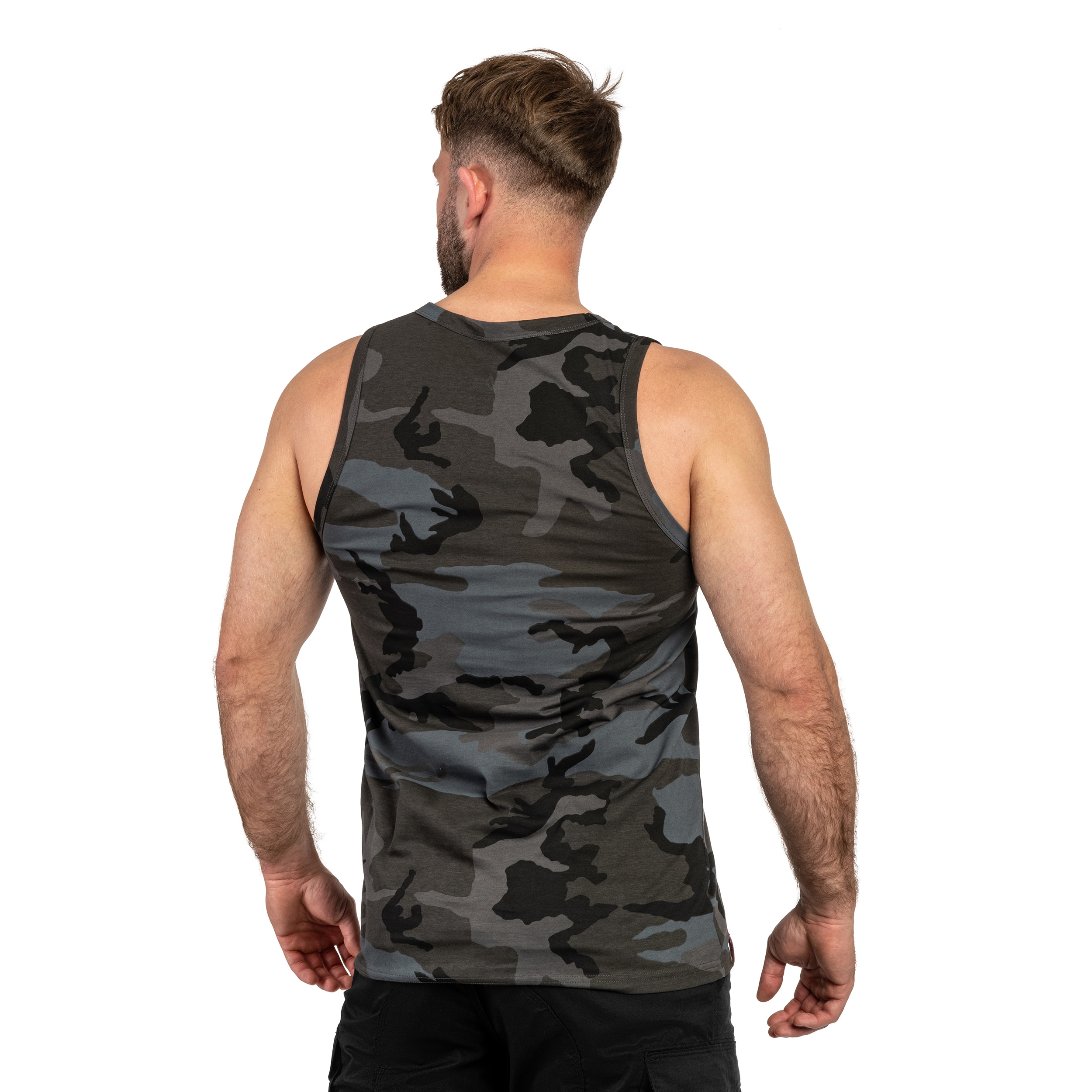 Майка Tank Top Alpha Industries Basic Mid Logo - Black Camo