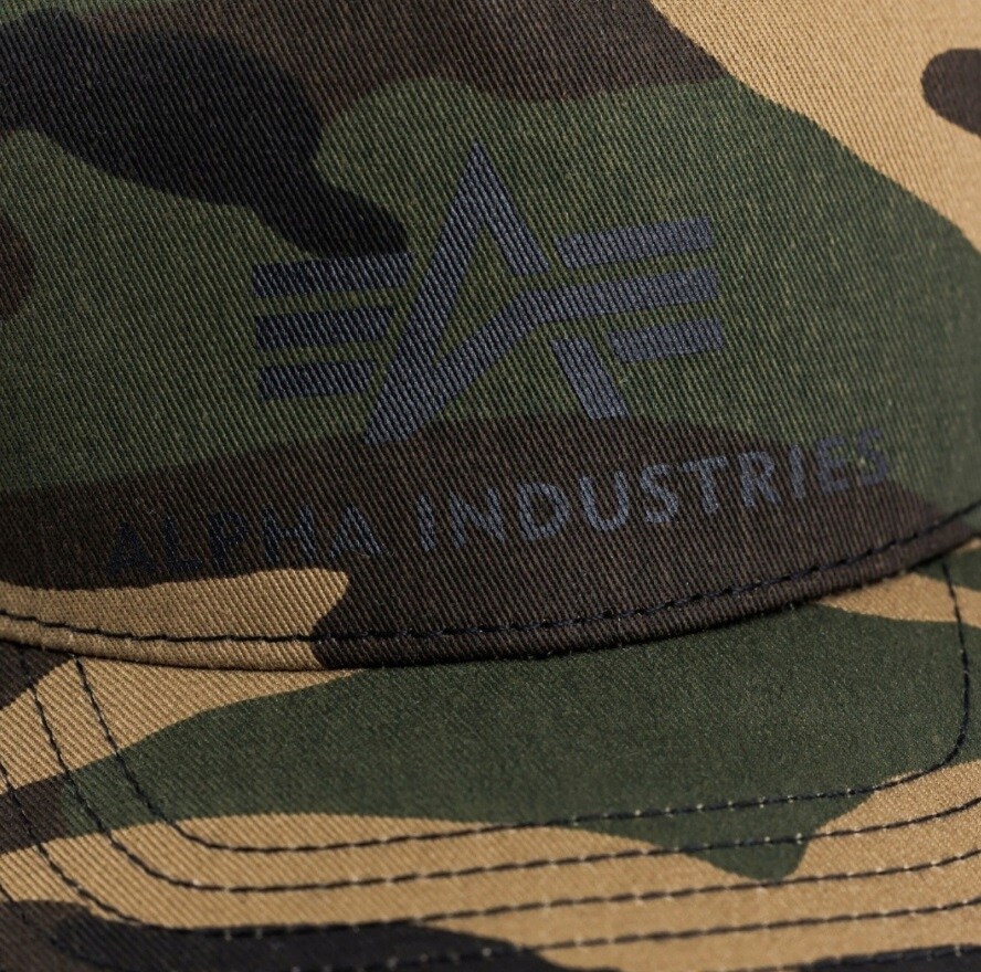 Czapka z daszkiem Alpha Industries Basic Trucker Cap - Woodland Camo 65