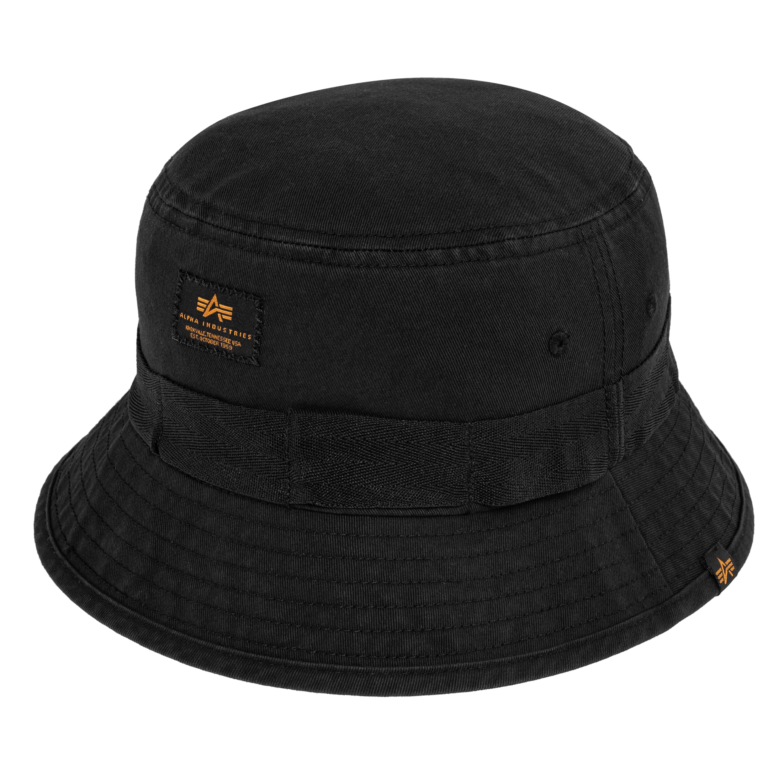 Kapelusz Alpha Industries Washed Out Bucket Hat - Black