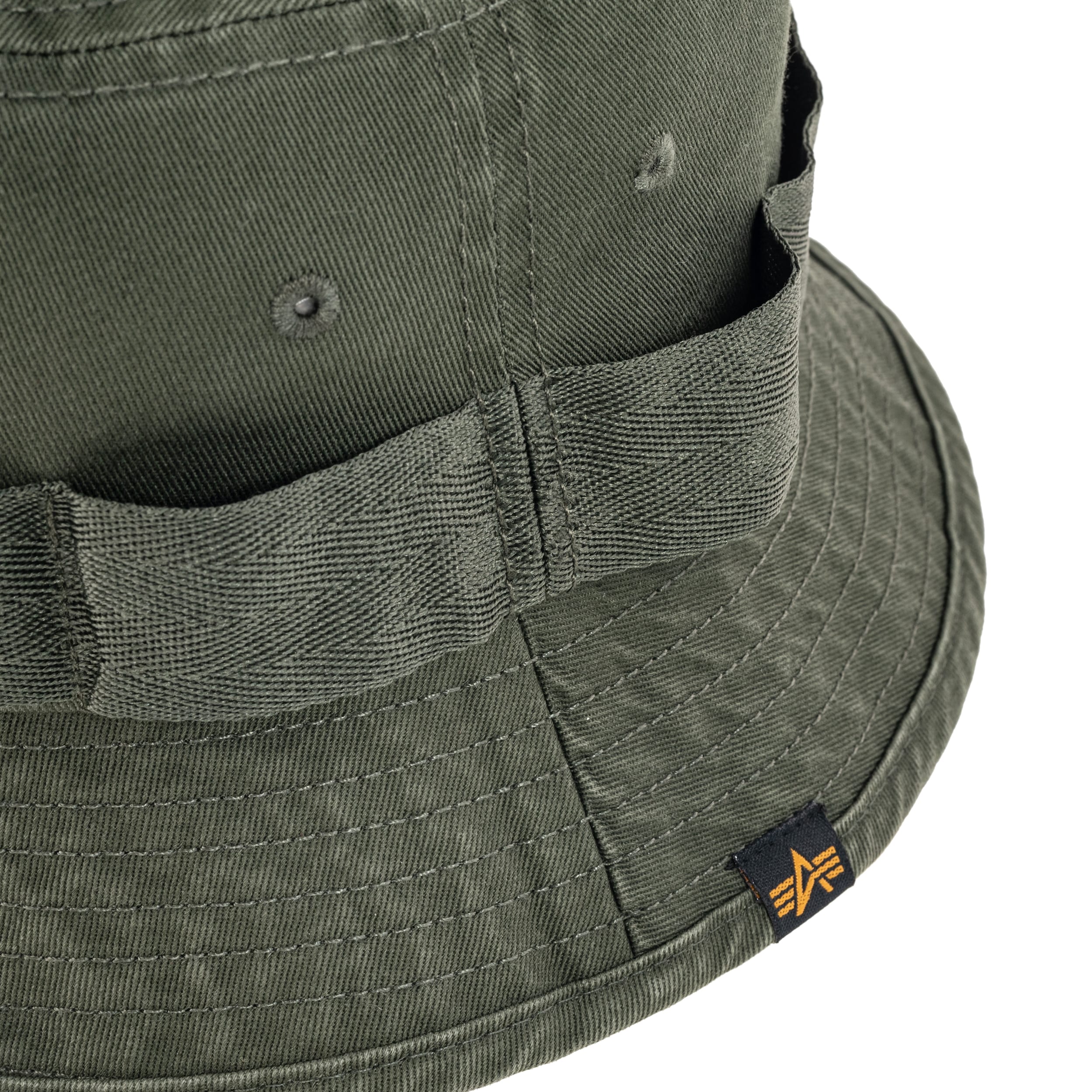 Kapelusz Alpha Industries Washed Out Bucket Hat - Dark Olive