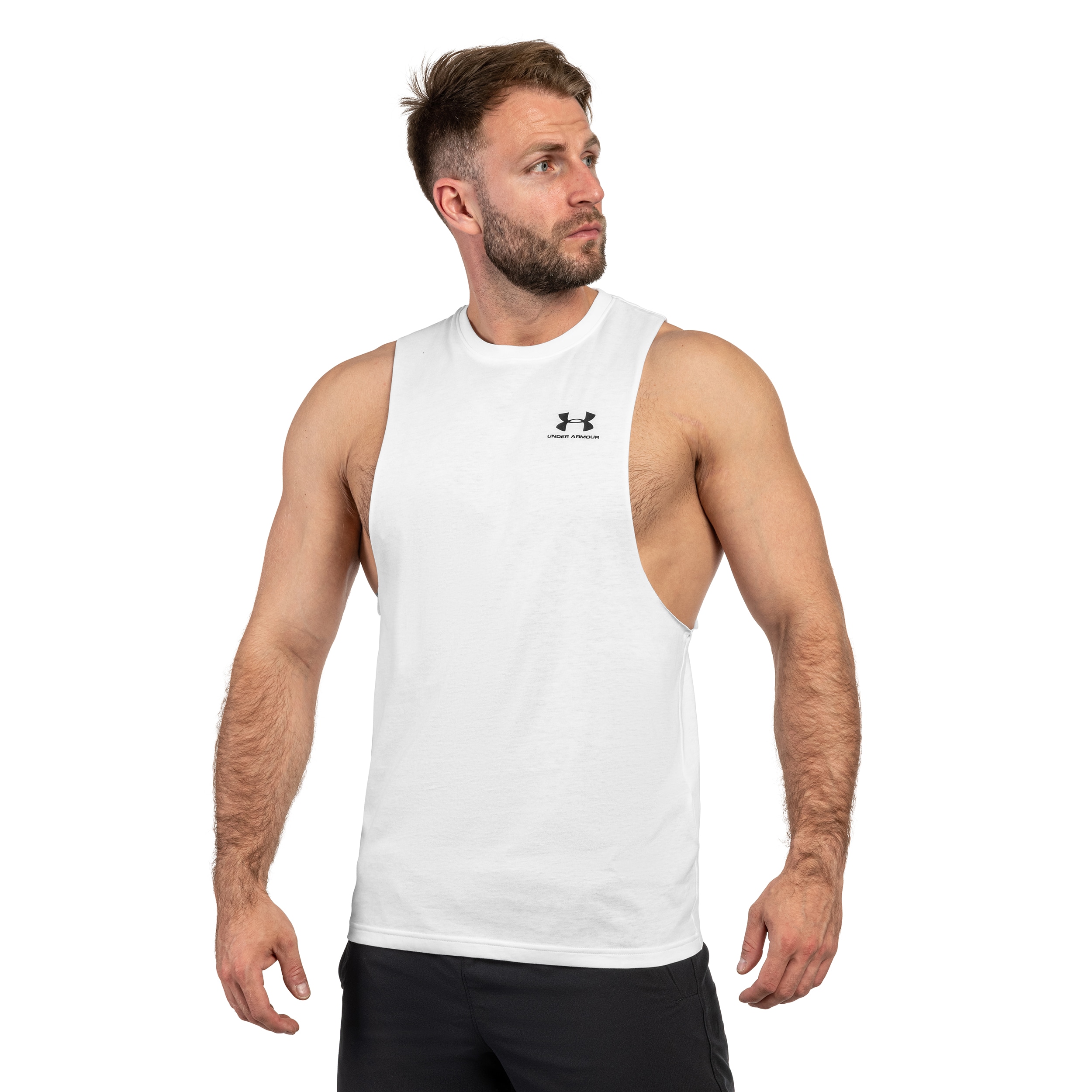 Koszulka Tank Top Under Armour Left Chest Cut-Off - White