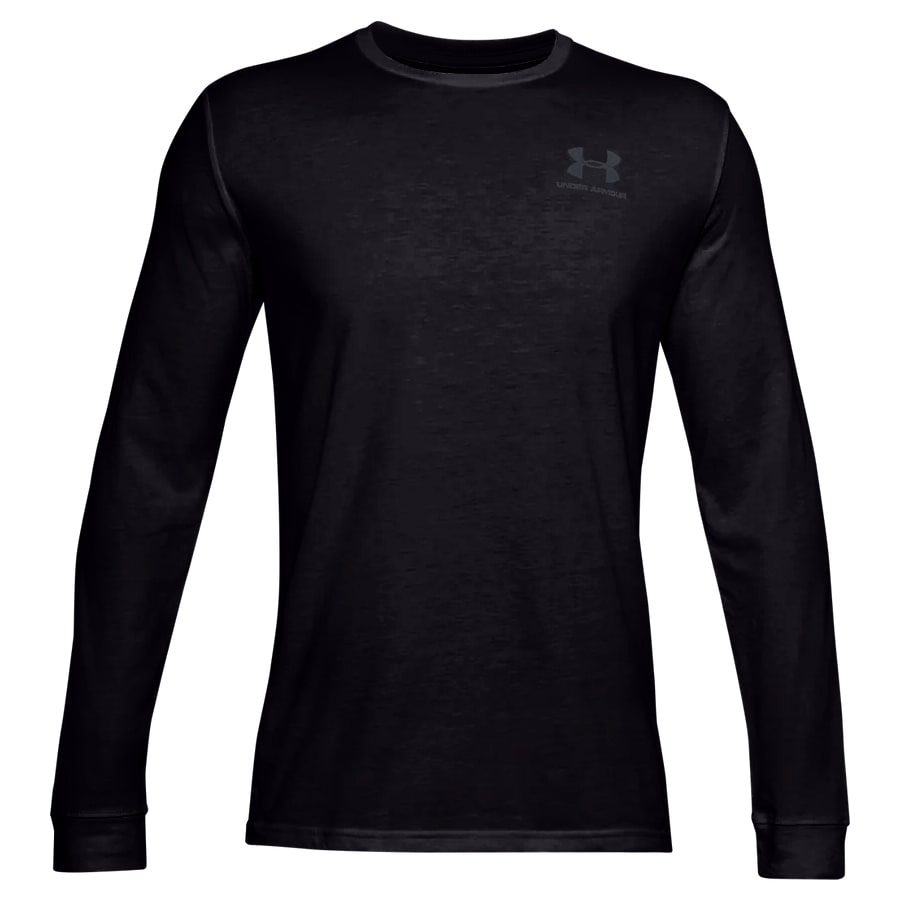 Koszulka termoaktywna Under Armour Left Chest Long Sleeve - Black/Pitch Gray