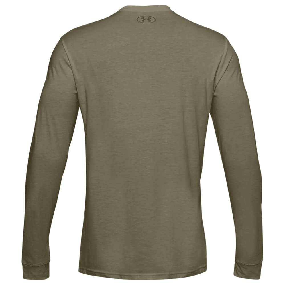 Koszulka termoaktywna Under Armour Left Chest Long Sleeve - Marine OD Green/Field Khaki