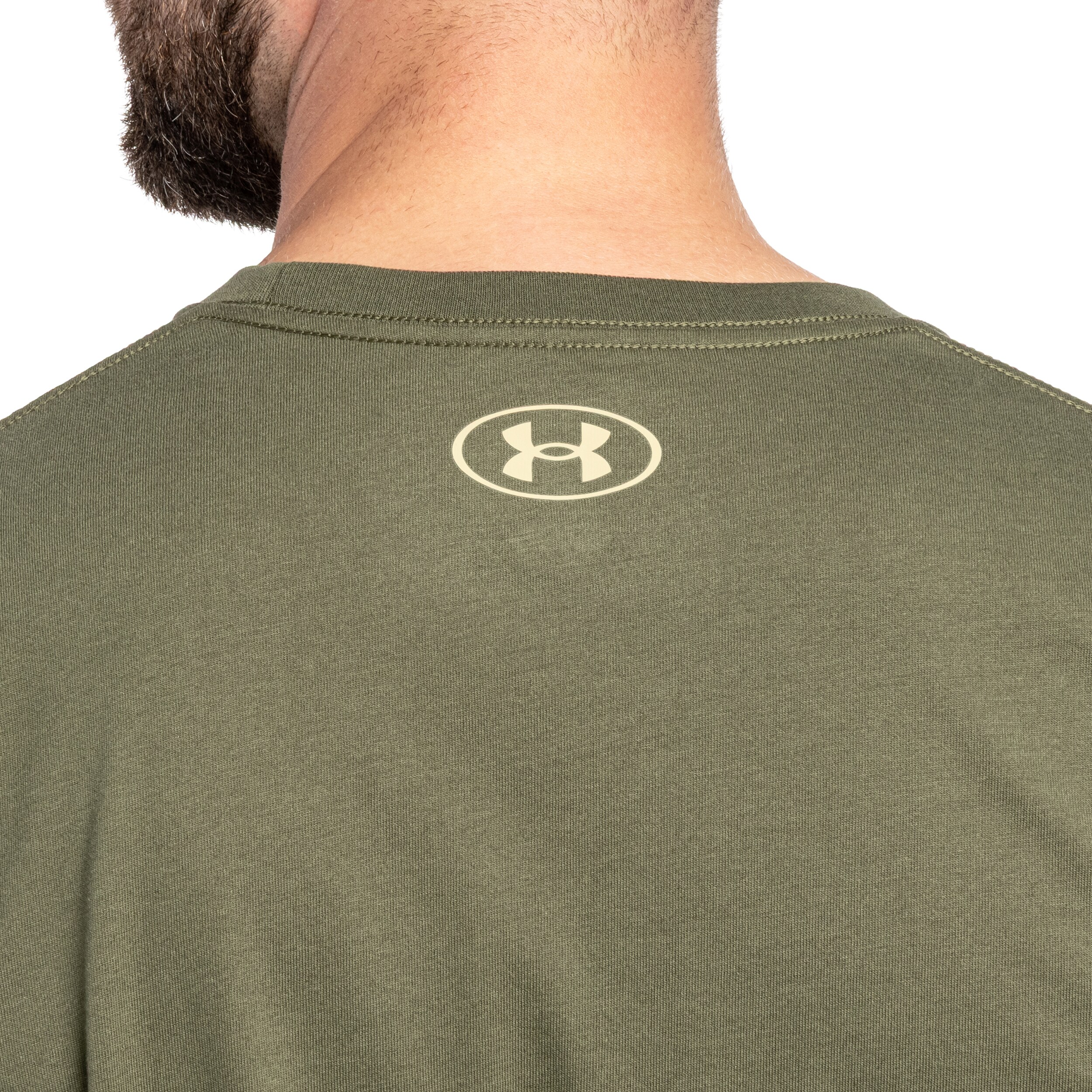 Under Armour Left Chest Long Sleeve Thermal Shirt - Marine OD Green/Field Khaki