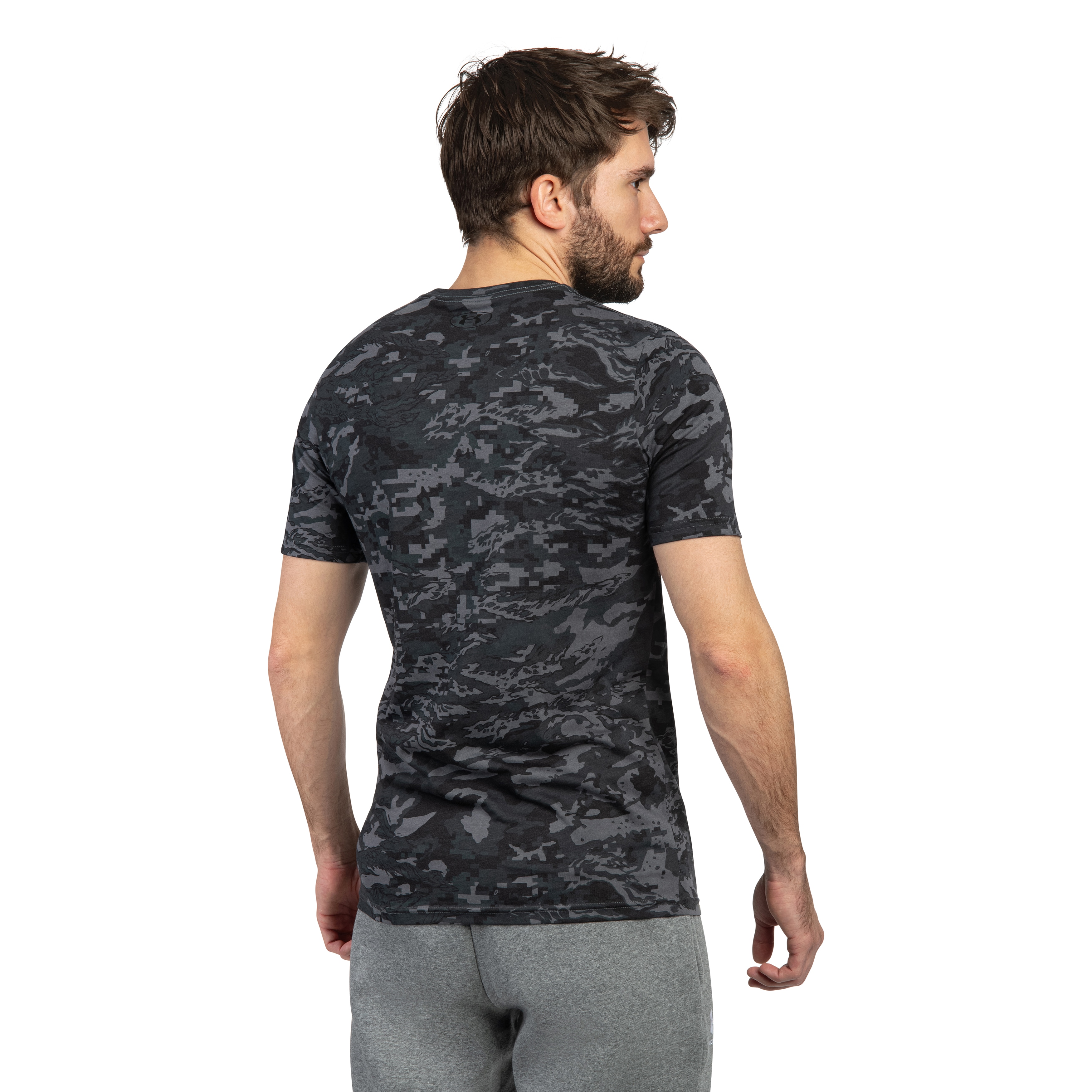 Koszulka T-shirt Under Armour ABC Camo - Castlerock/Black